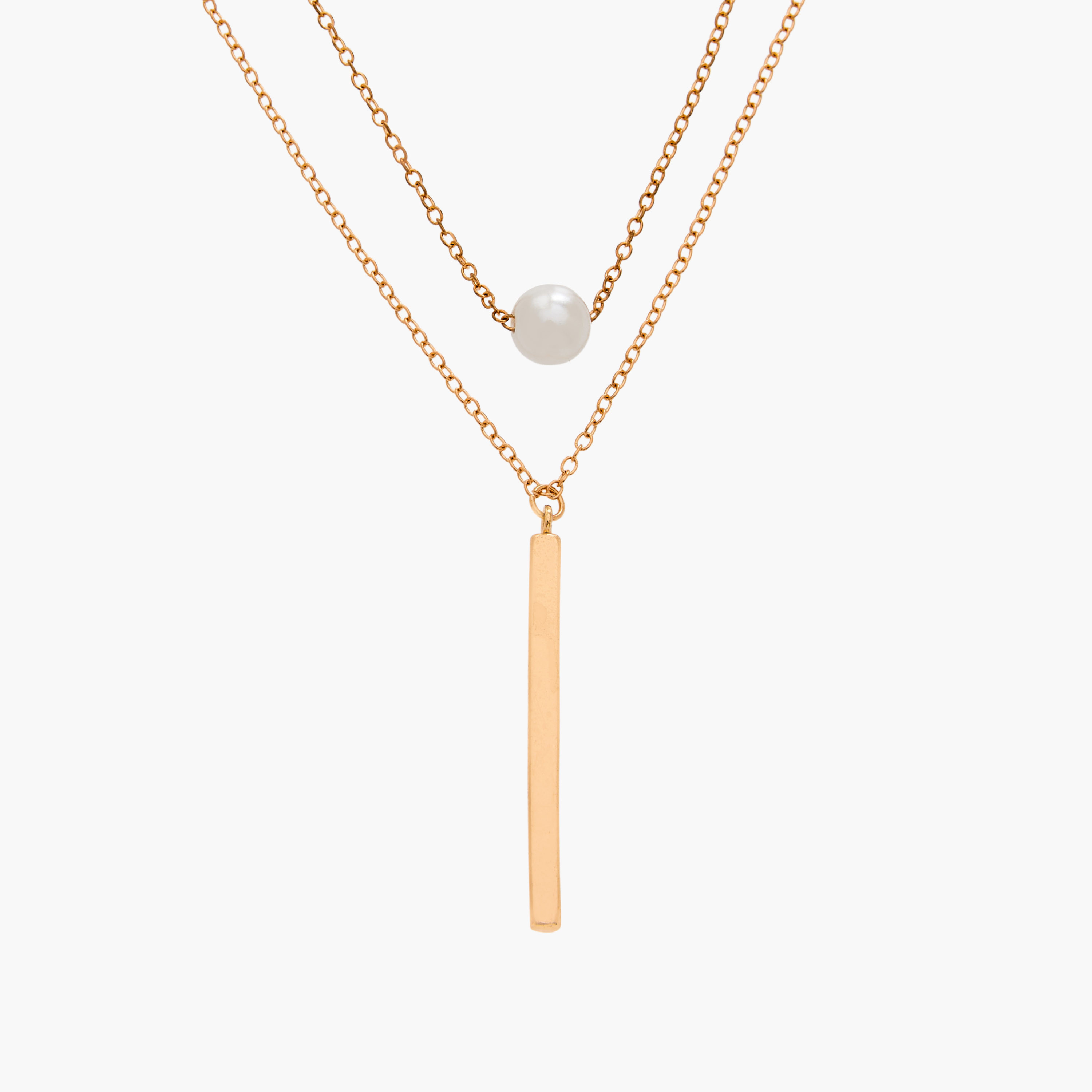 Set of 2 - Gold Tone Necklace with Charm-women-watchesandjewellery-jewellery-necklacesandpendants-image-4