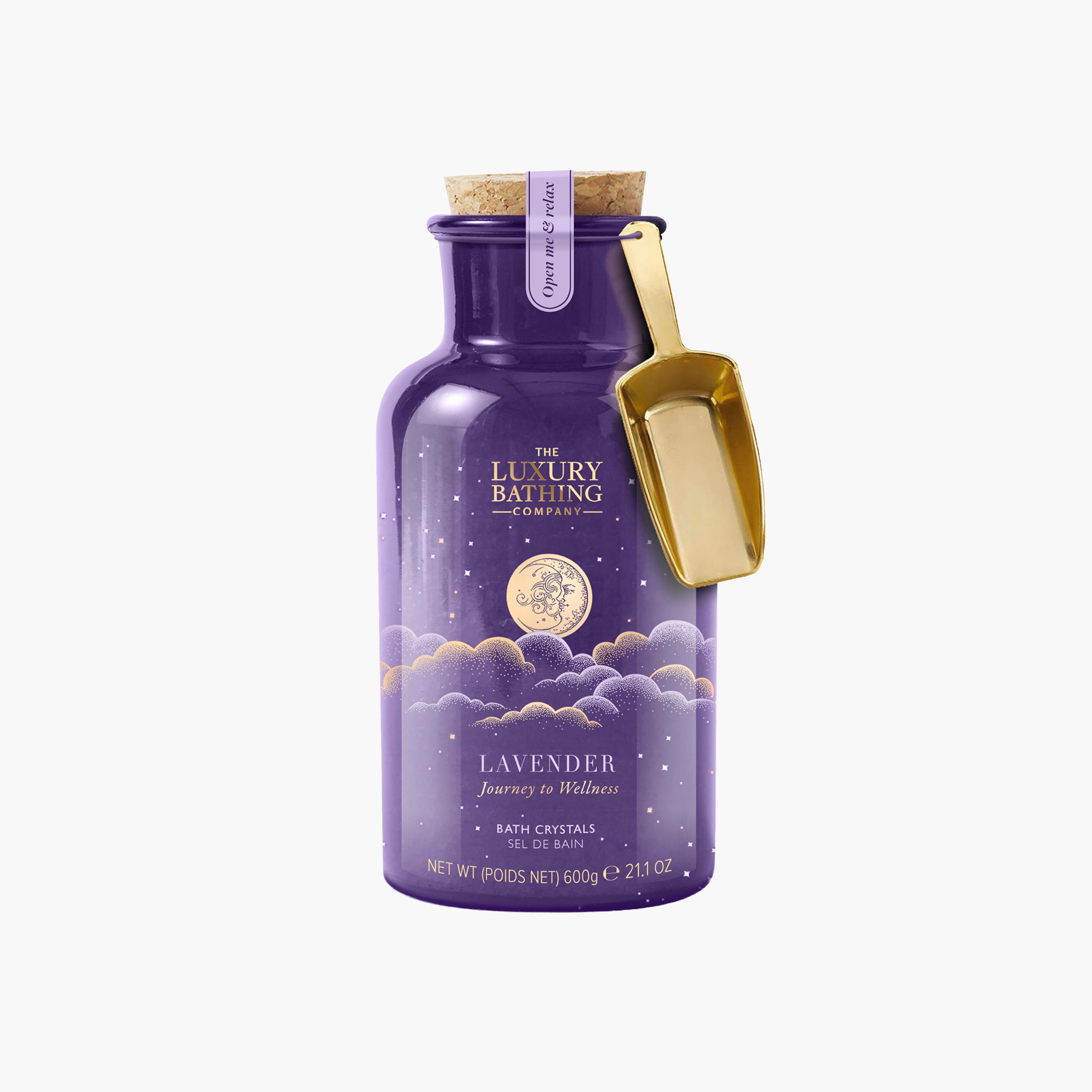 Luxury Bathing Company Lavender Bath Crystals Bottle-beautyandpersonalcare-giftsets-image-1