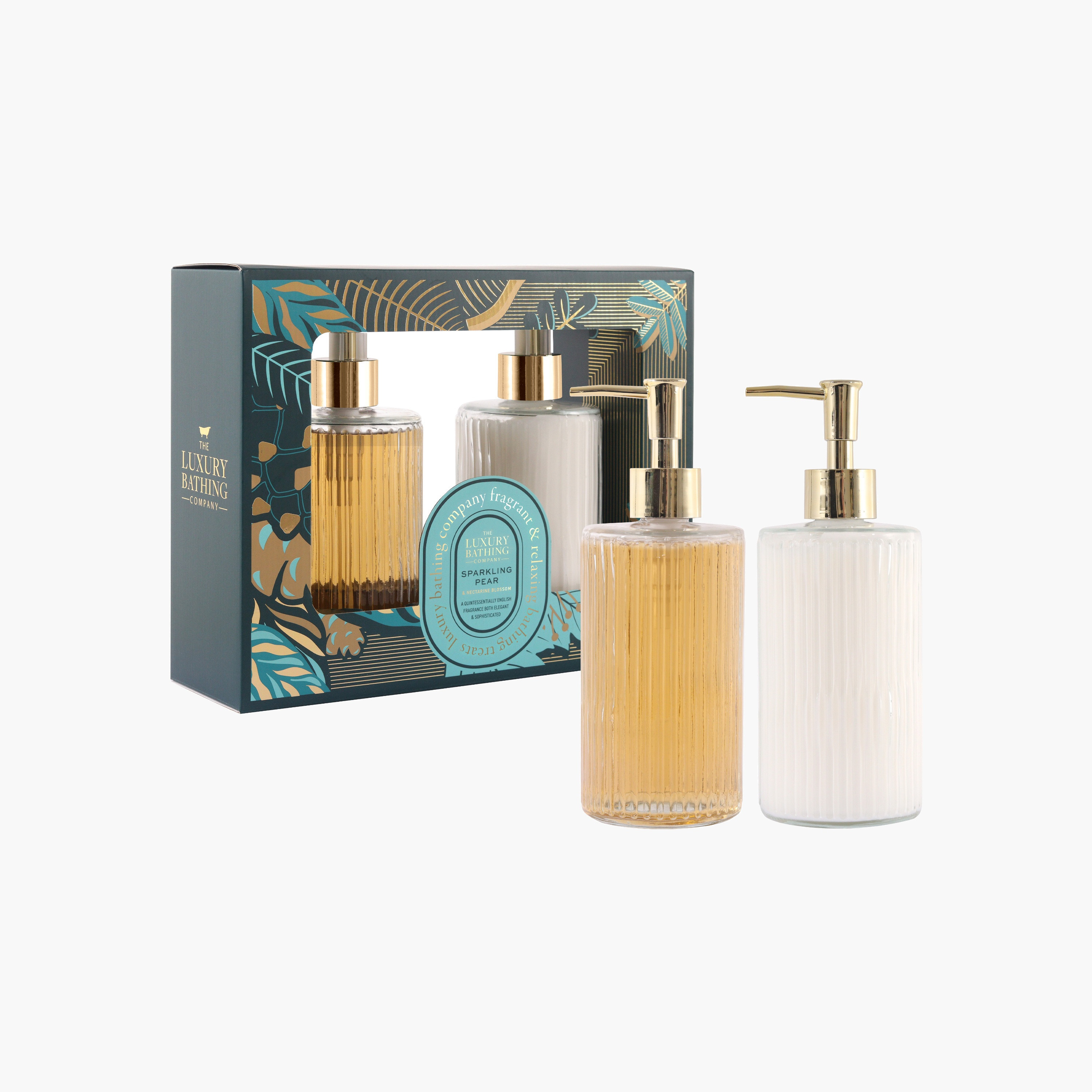 Luxury Bathing Company Sparkling Pear Nectarine Hand Wash Set-beautyandpersonalcare-bathandbody-giftsets-image-3