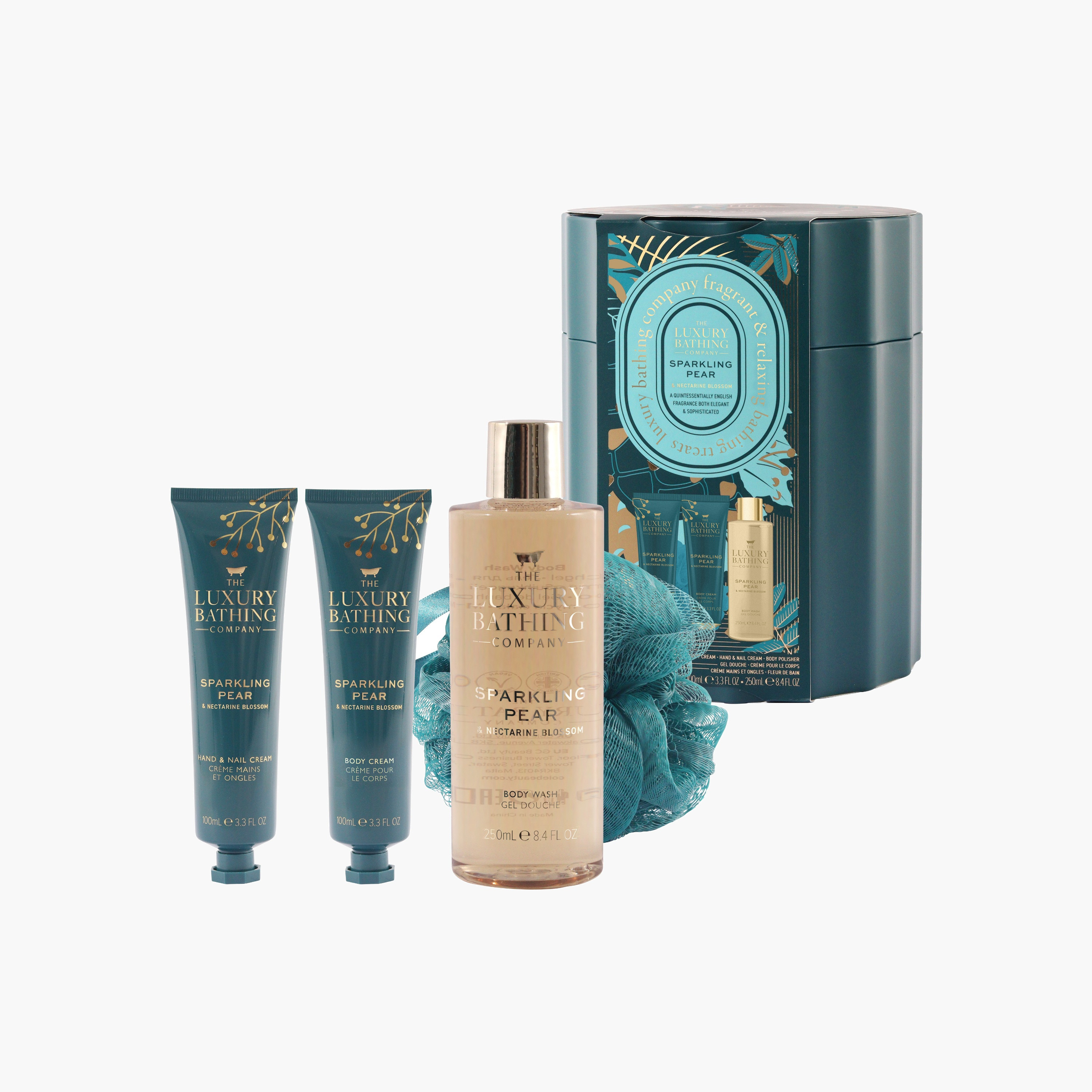 Luxury Bathing Company Sparkling Pear Nectarine Bathing Set-beautyandpersonalcare-giftsets-image-1