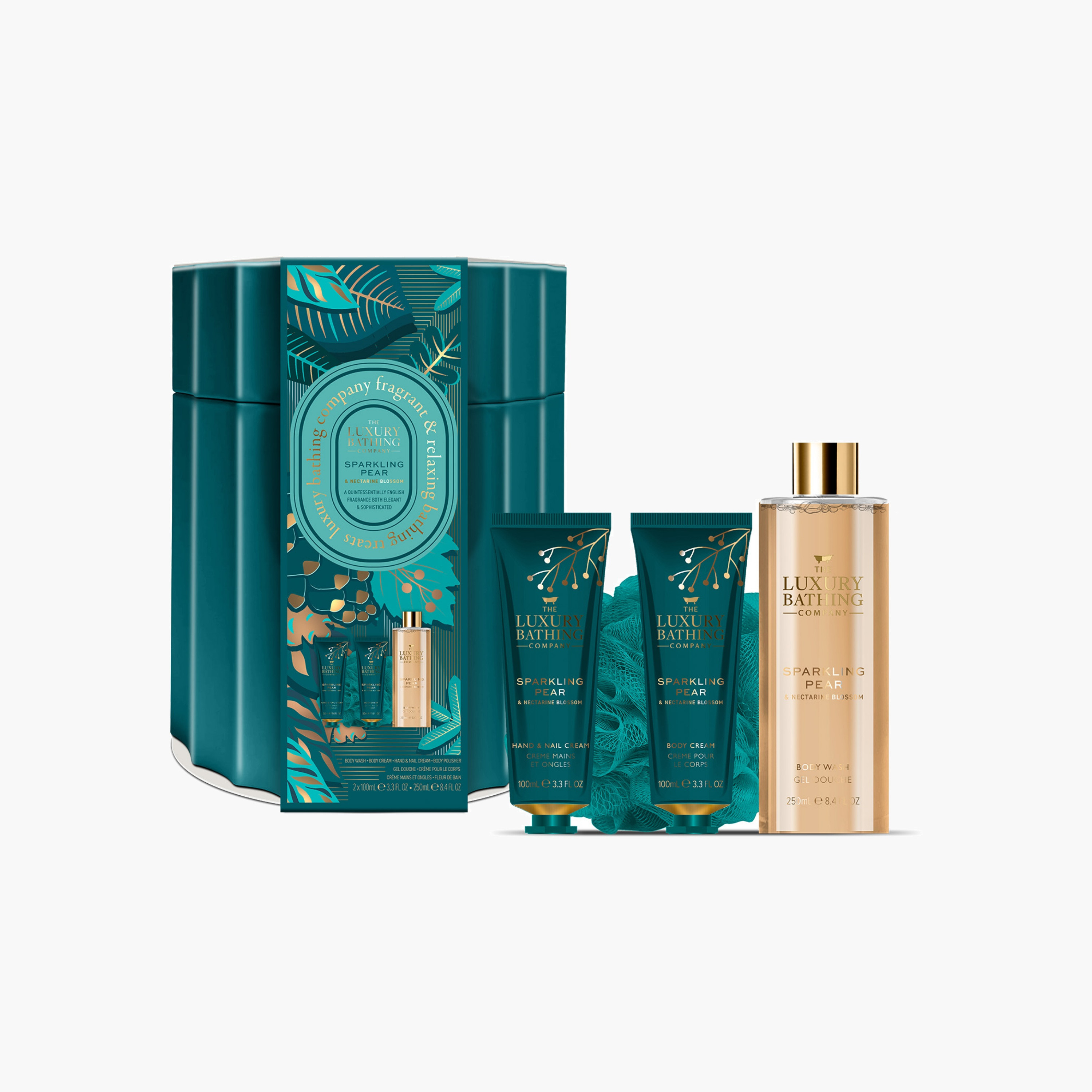 Luxury Bathing Company Sparkling Pear Nectarine Bathing Set-beautyandpersonalcare-giftsets-image-3