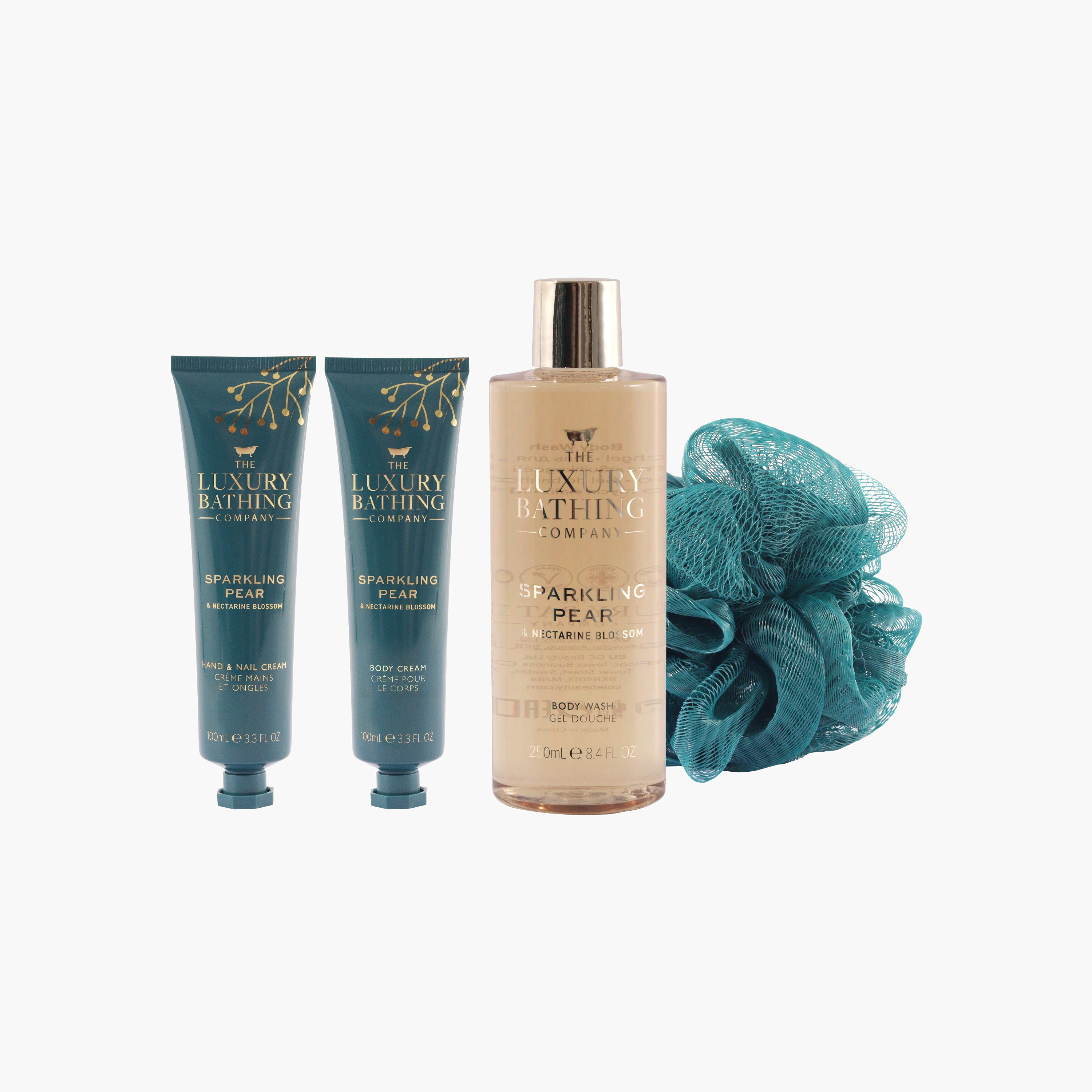 Luxury Bathing Company Sparkling Pear Nectarine Bathing Set-beautyandpersonalcare-giftsets-image-4