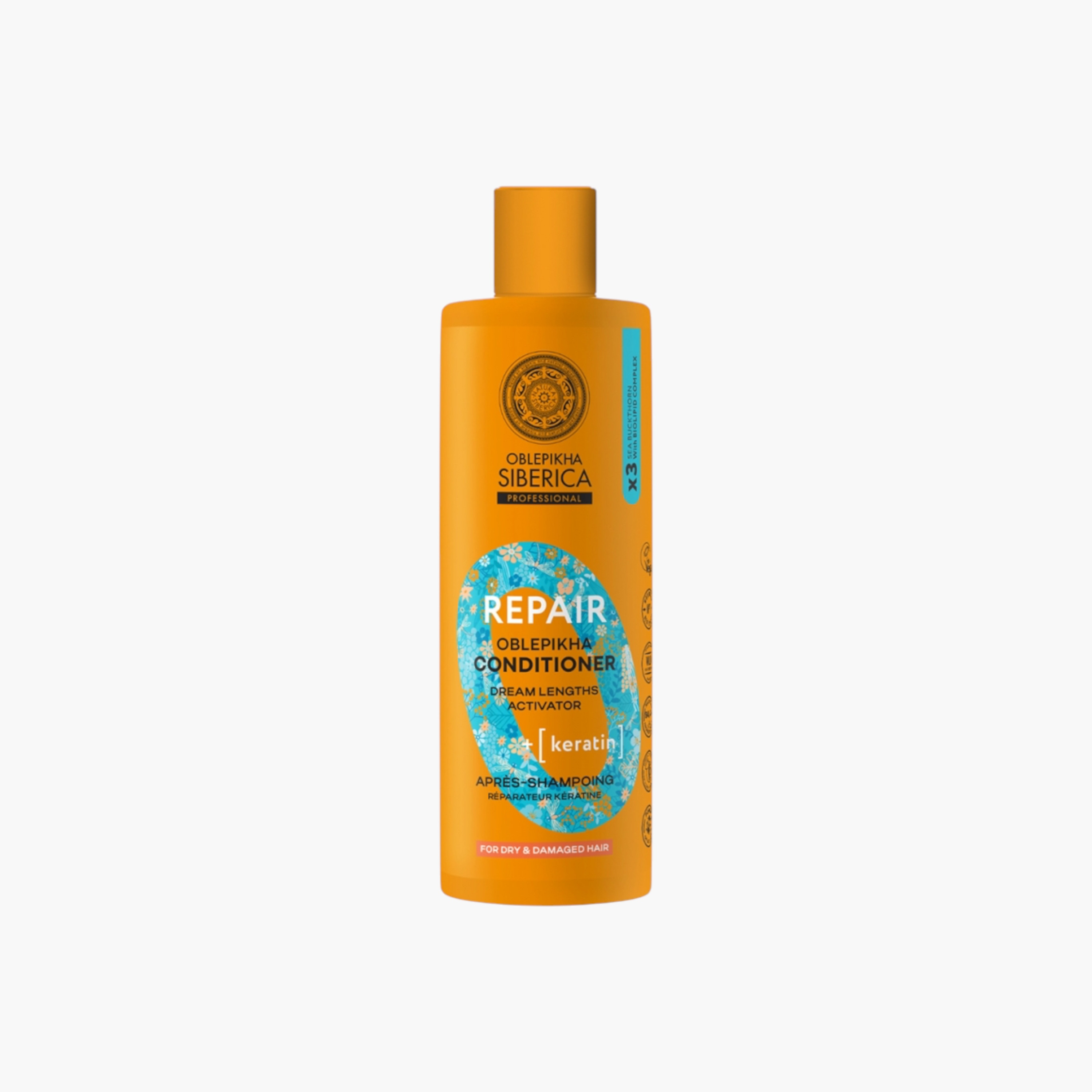 Organic Shop Repair Oblepikha Keratin Conditioner - 400 ml-beautyandpersonalcare-hair-haircare-conditioners-image-1