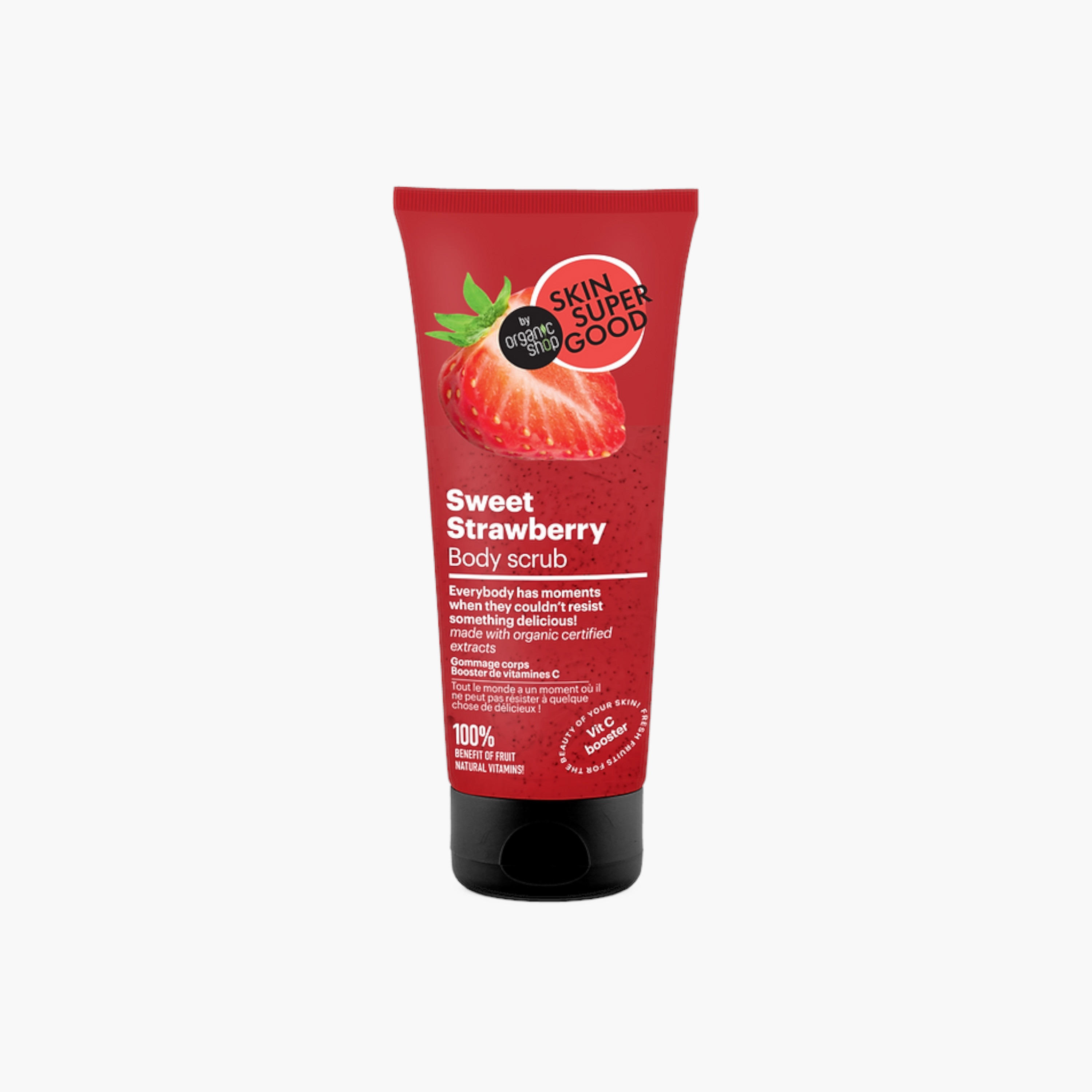 مقشر الجسم سوبر جود سويت ستروبري من أورجانيك شوب - 200 مل-beautyandpersonalcare-bathandbody-bathandshower-scrubs-image-1