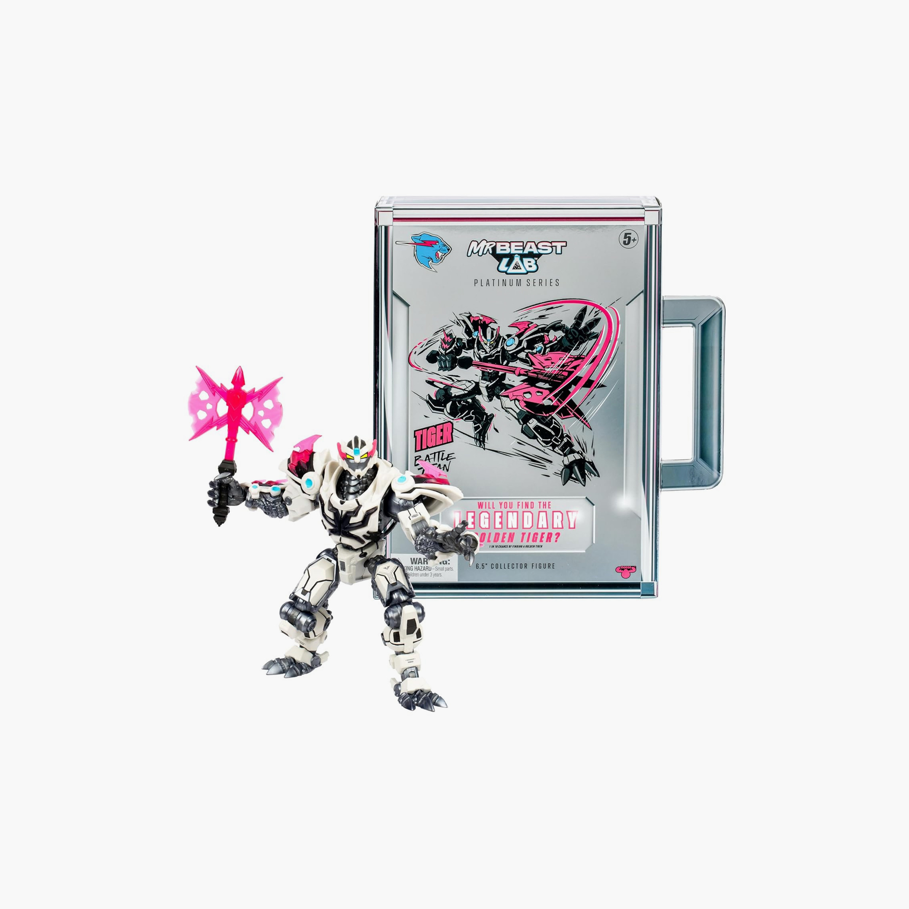 MrBeast LAB Platinum Series 1:1 Scale Tiger Battle Titan Collector Figure - 6.5 Inch-toys-playfigures-actionfigures-image-2