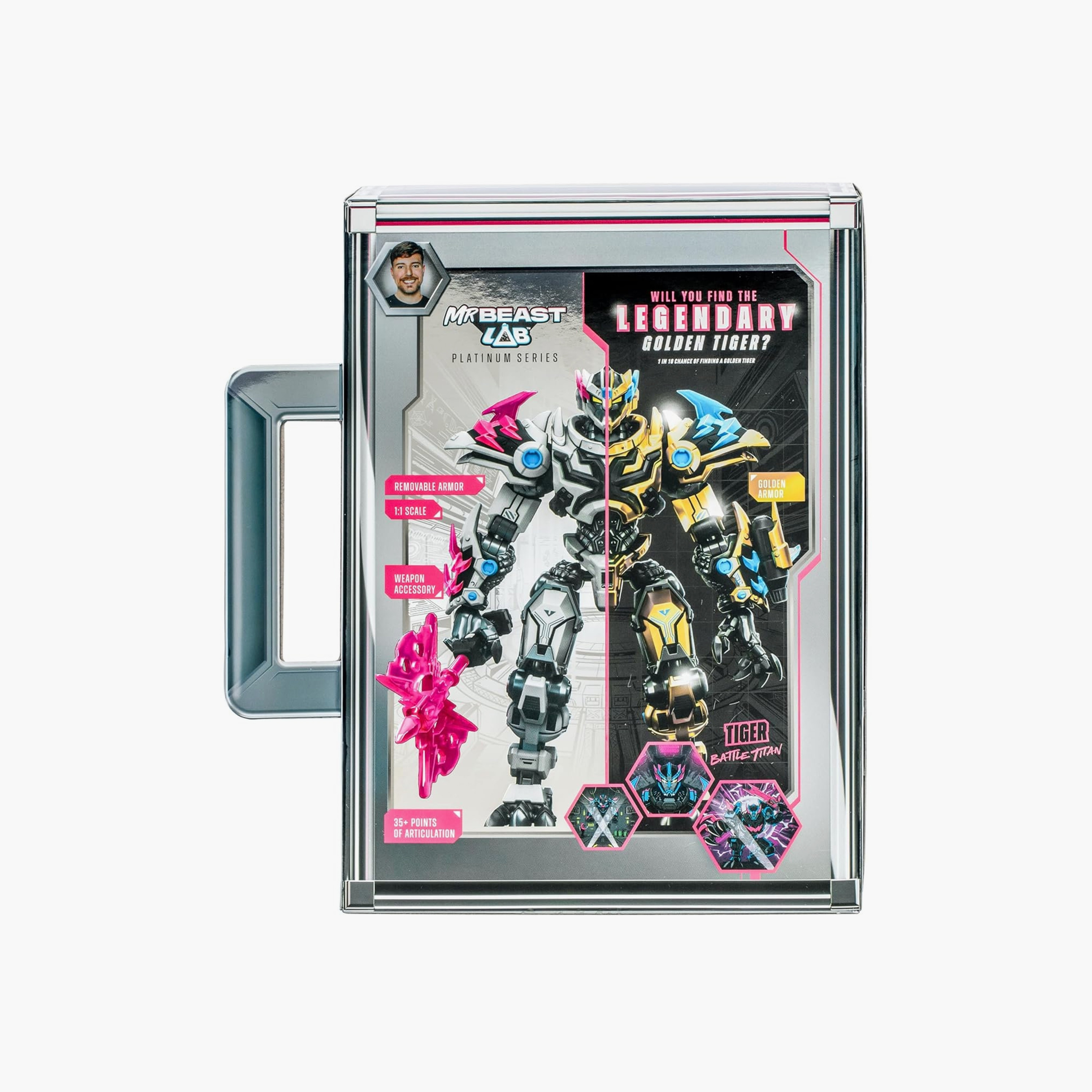 MrBeast LAB Platinum Series 1:1 Scale Tiger Battle Titan Collector Figure - 6.5 Inch-toys-playfigures-actionfigures-image-7