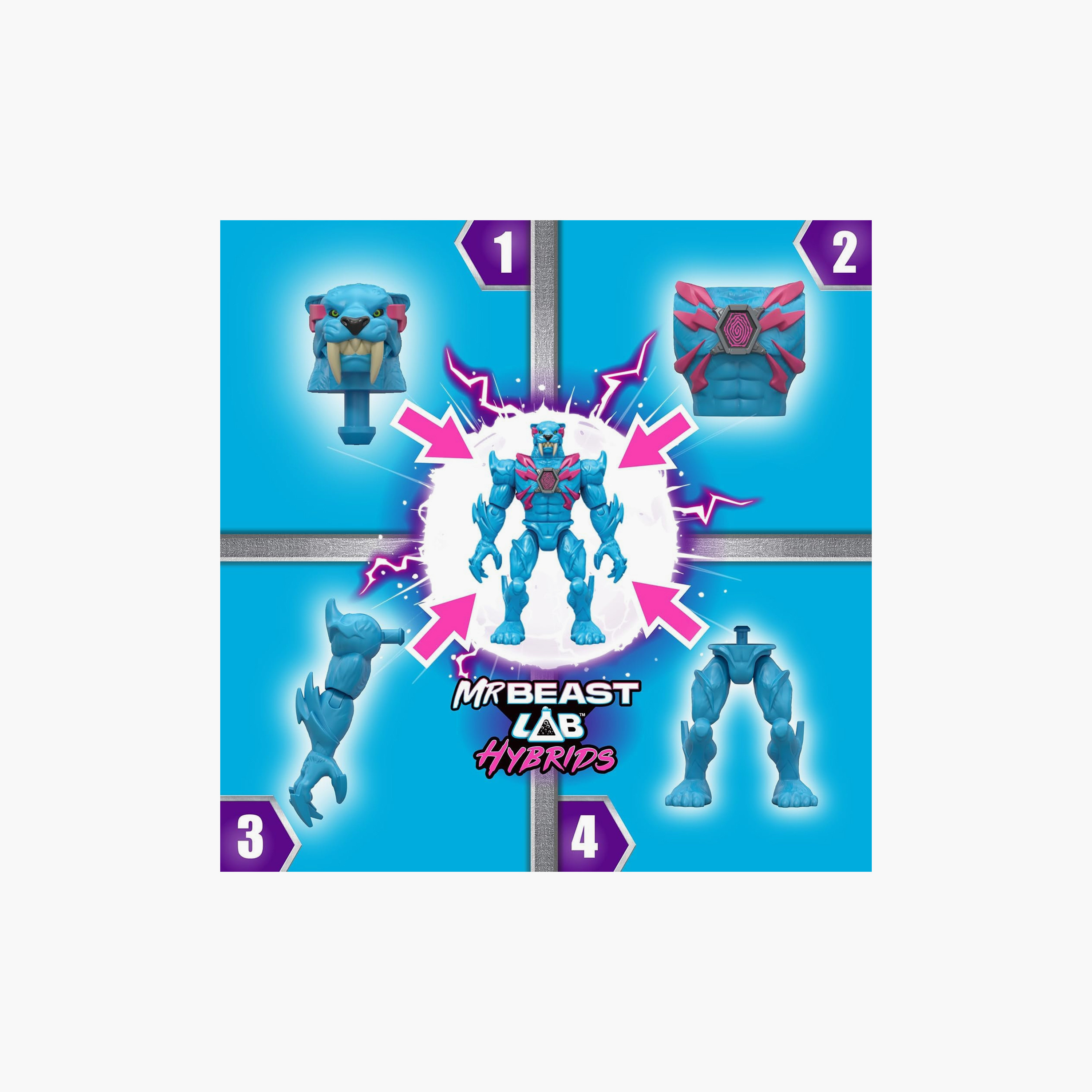 MrBeast LAB Hybrids 1 Mix & Match Action Figure -  4 Inch-toys-playfigures-actionfigures-image-3