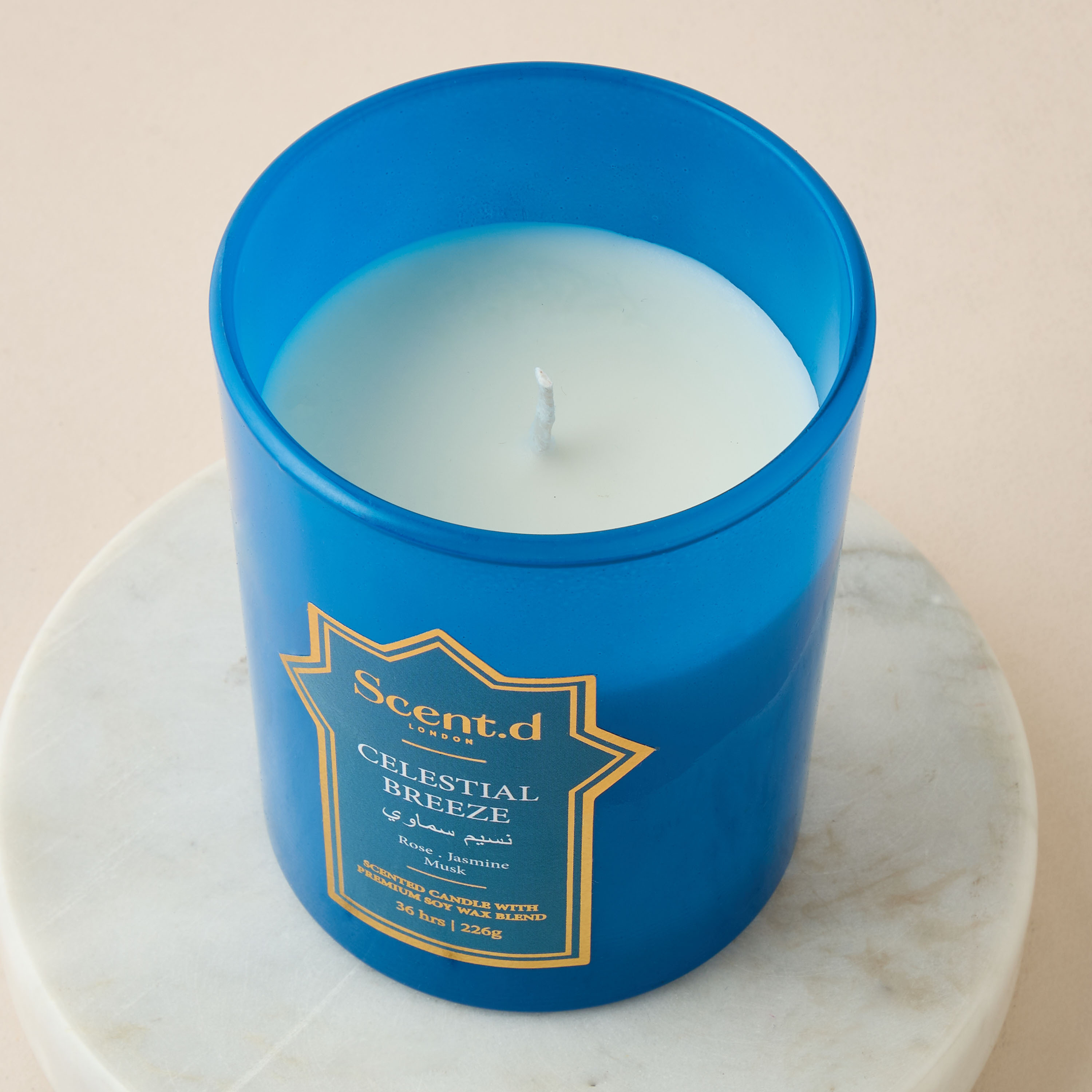 Scent.d London Celestial Breeze Scented Jar Candle - 226 gms-household-homefragrance-candles-image-3