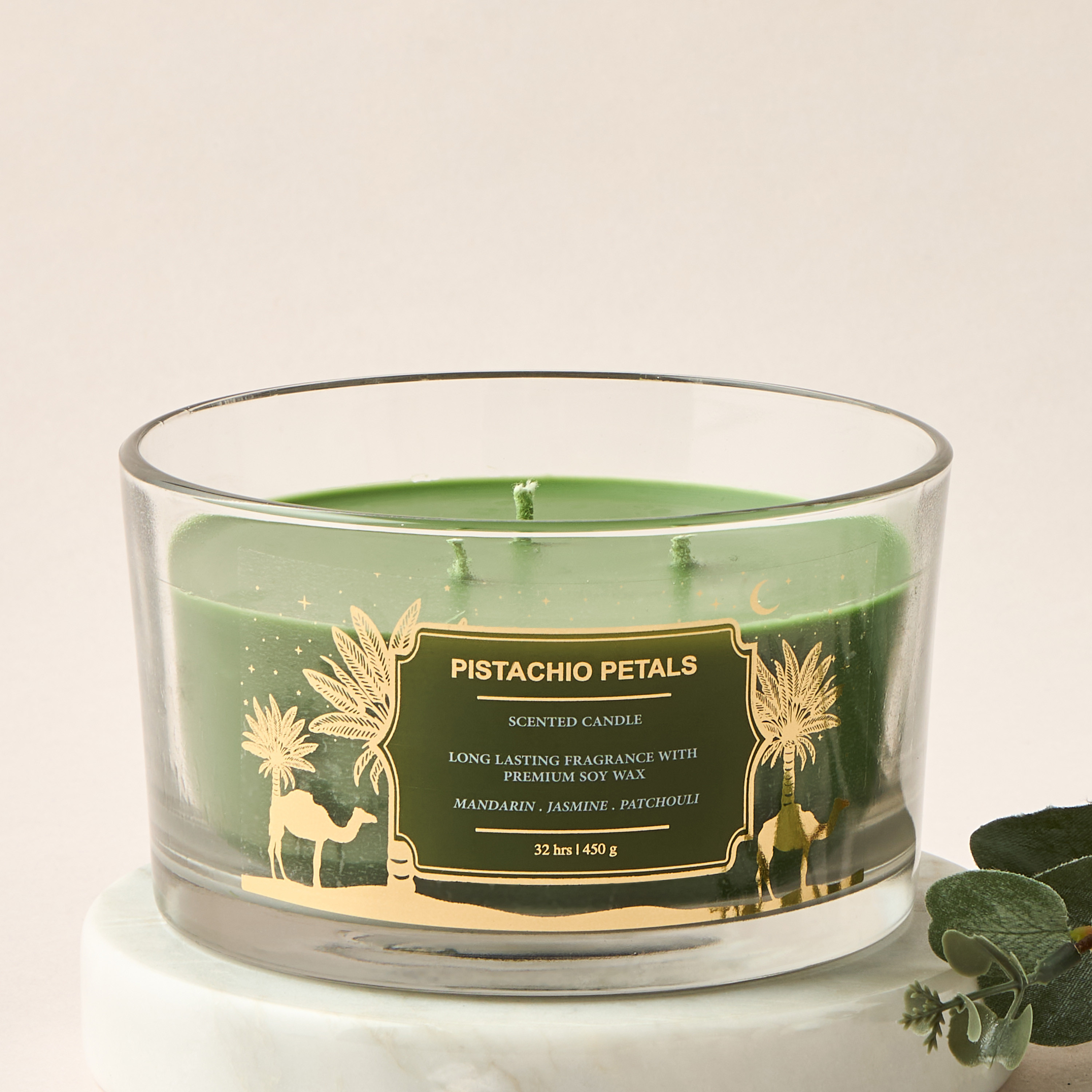 Scent.d Pomegranate Noir Scented 3-Wick Jar Candle - 450 gms-household-homefragrance-candles-image-1