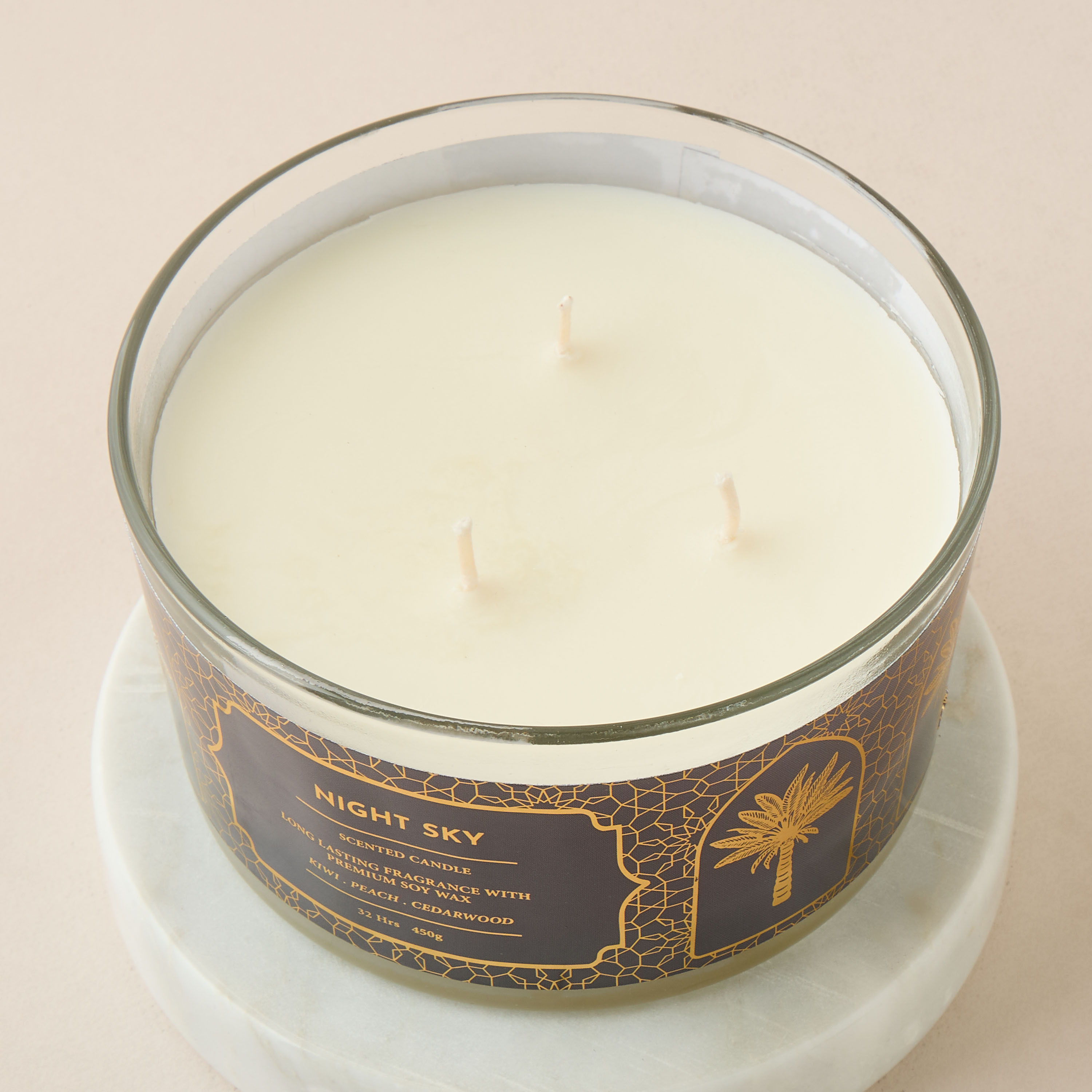 Scent.d Pomegranate Noir Scented 3-Wick Jar Candle - 450 gms-household-homefragrance-candles-image-3
