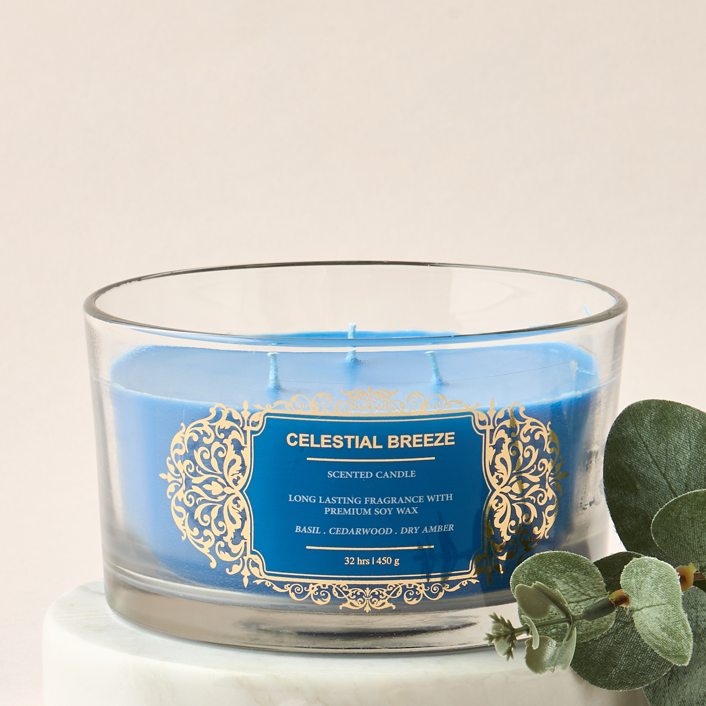 Scent.d Pomegranate Noir Scented 3-Wick Jar Candle - 450 gms-household-homefragrance-candles-image-1