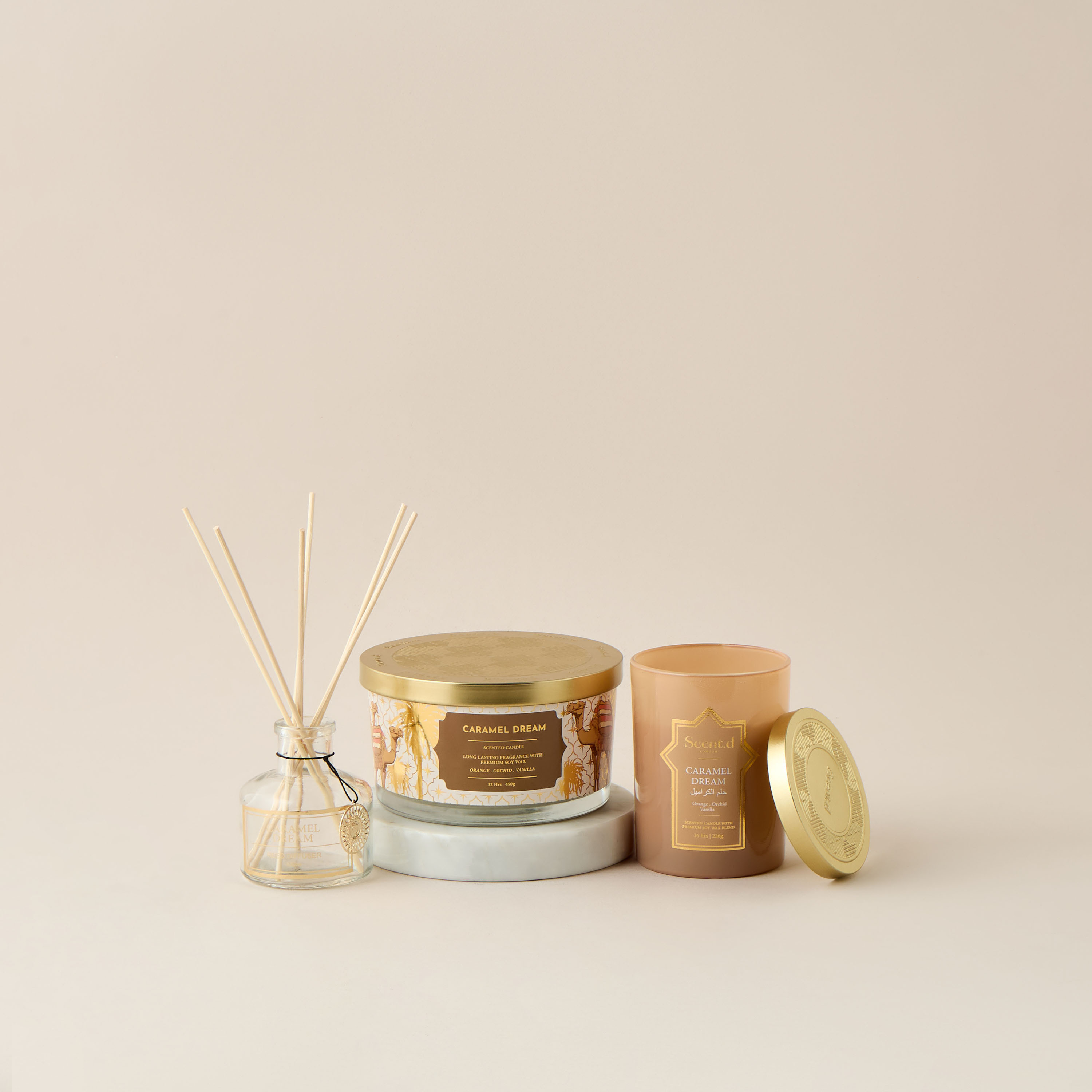 Scent.d Pomegranate Noir Scented 3-Wick Jar Candle - 450 gms-household-homefragrance-candles-image-5
