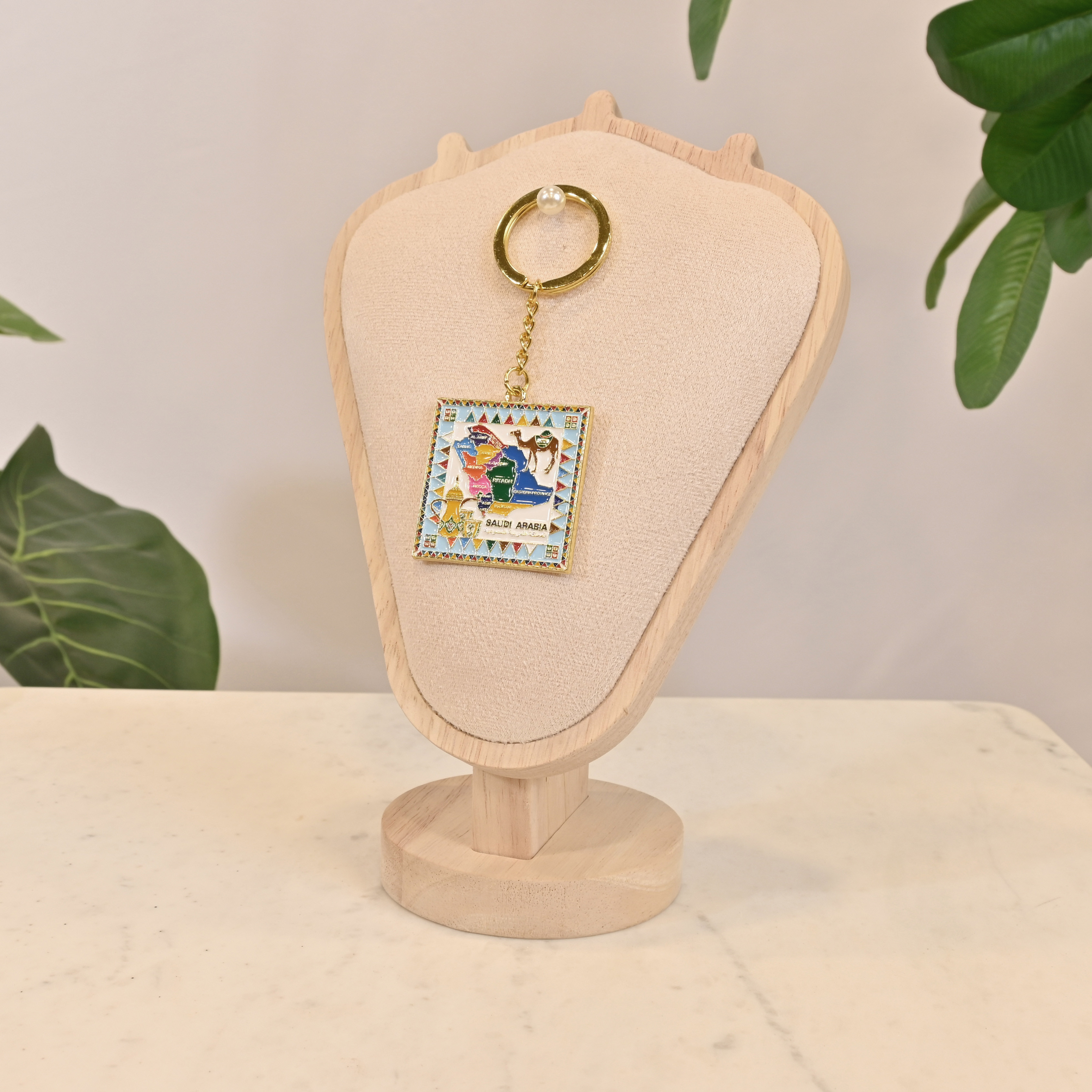 Crafted by Lifestyle Saudi Arabia Map Keychain-household-walldecorandmirrors-wallaccessories-image-1