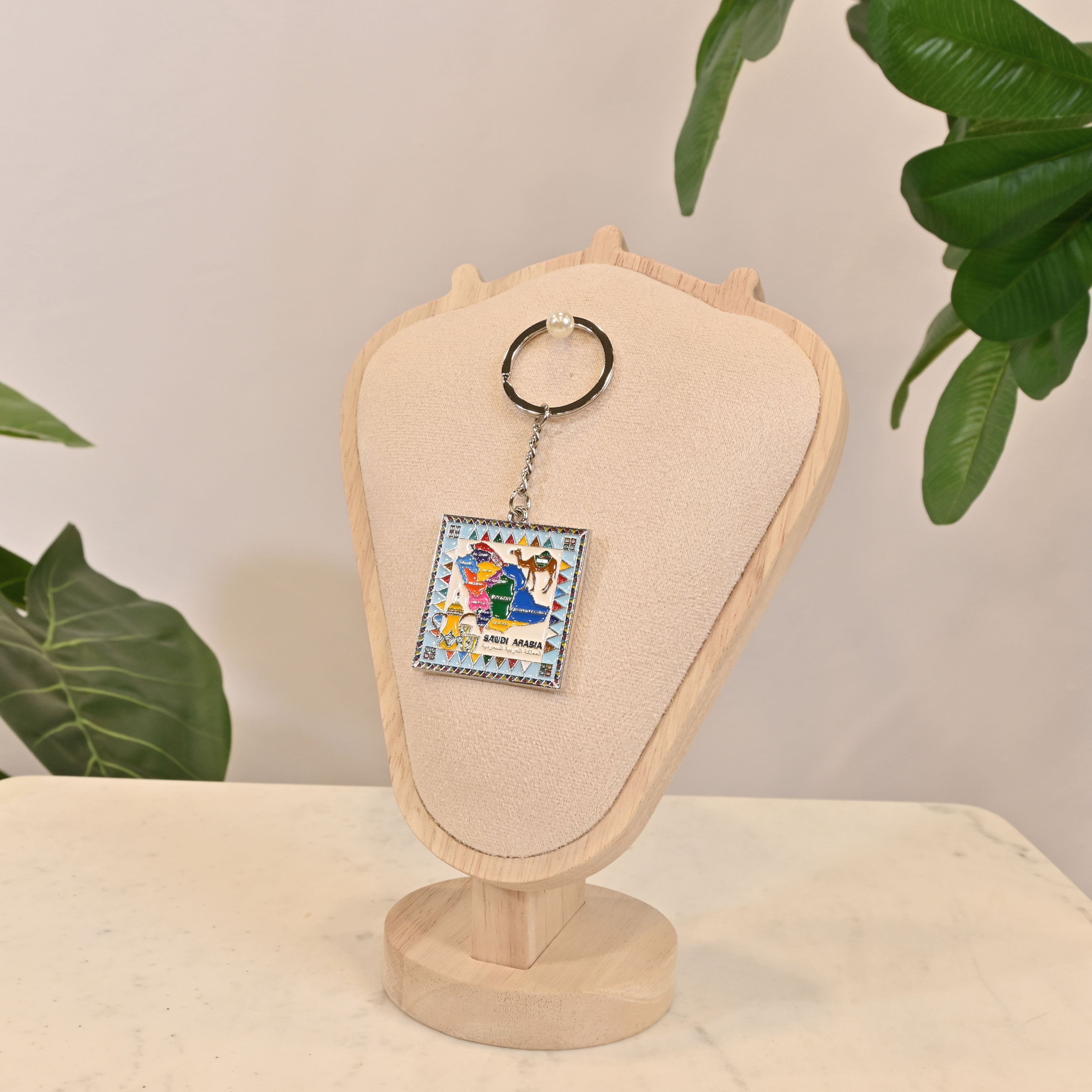 Crafted by Lifestyle Saudi Arabia Map Keychain-household-walldecorandmirrors-wallaccessories-image-1