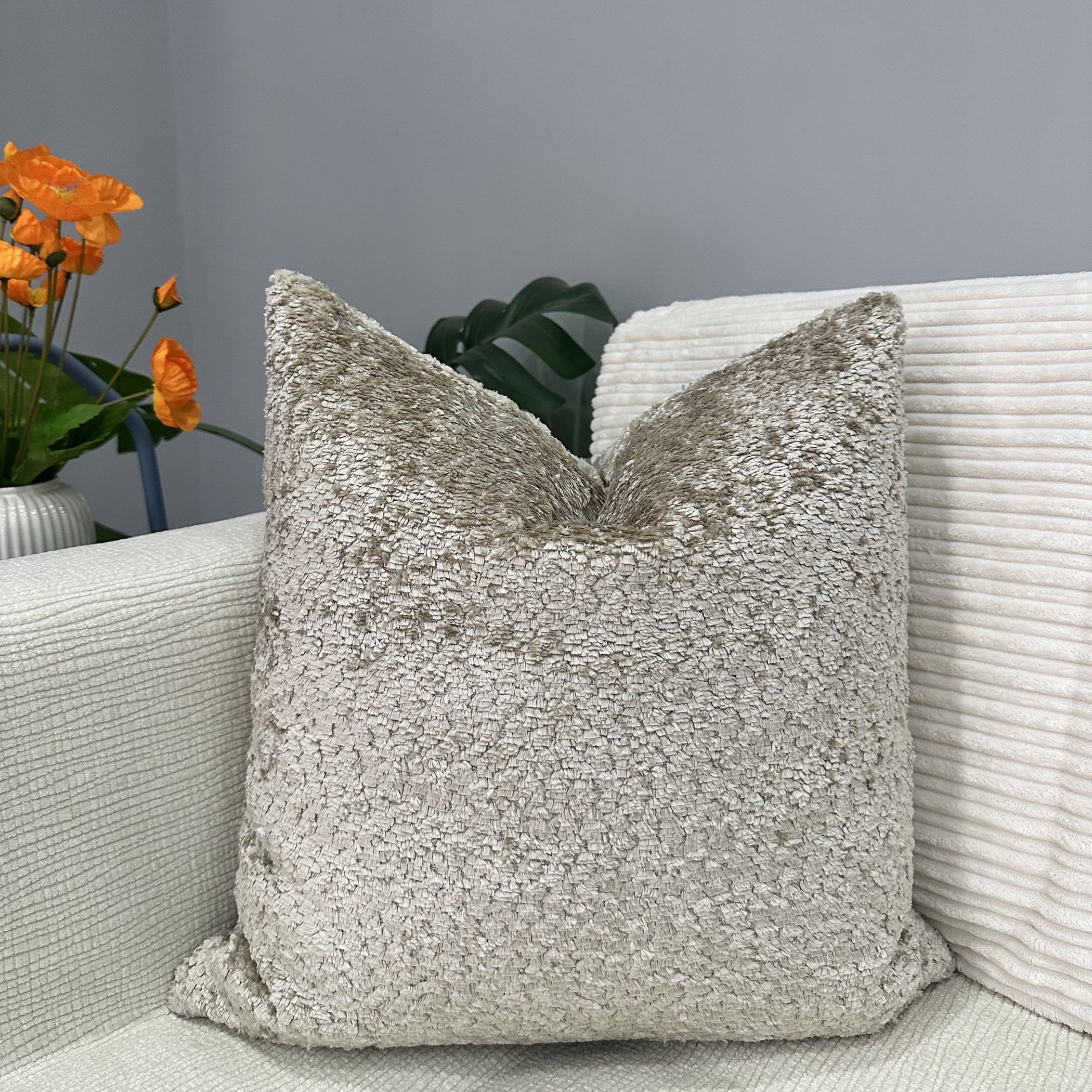يونيك هوم وسادة ديكور بنمط منسوج بيج-household-cushionsandthrows-filledcushions-decorativecushions-image-1