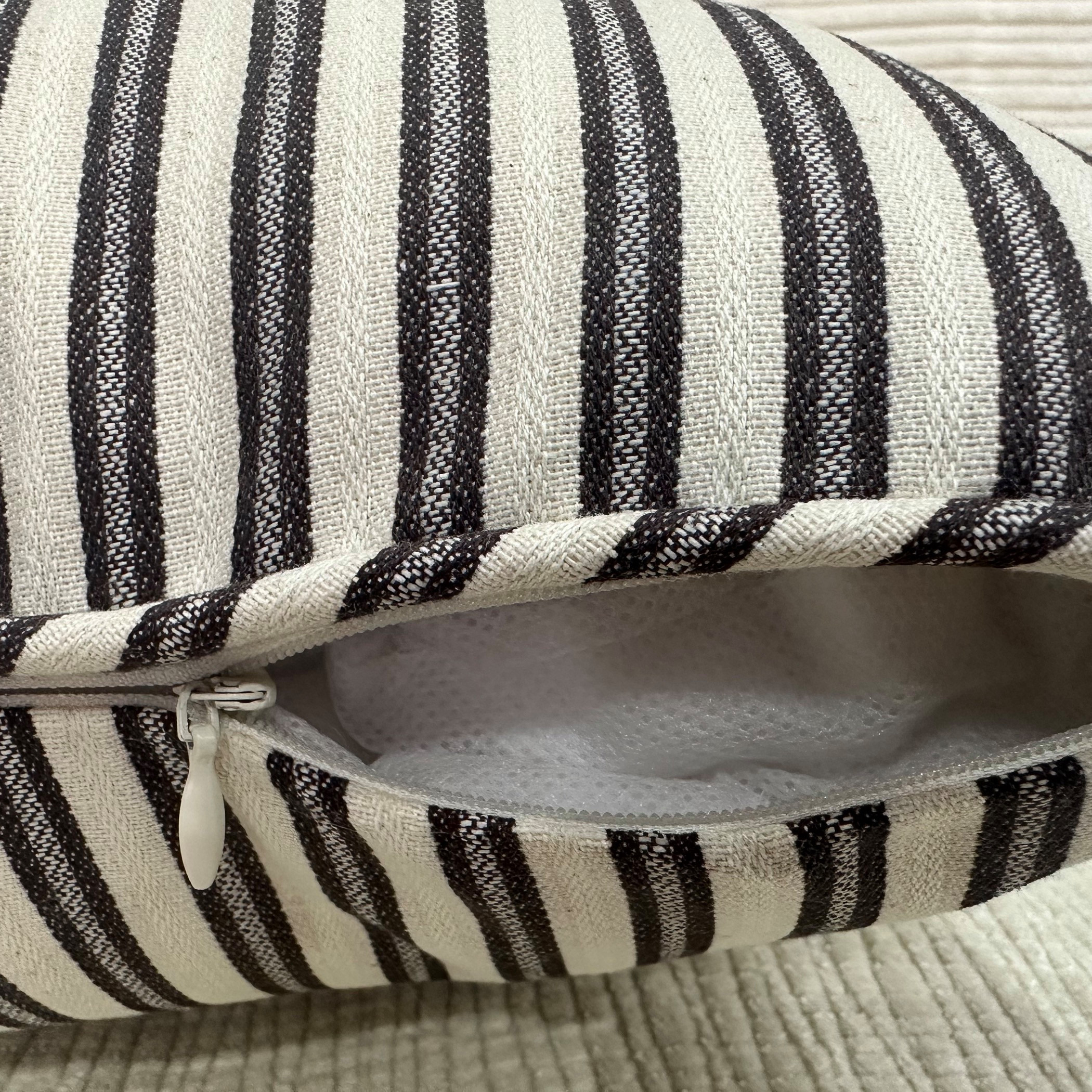 Unique Home Striped Decorative Cushion Black White-household-cushionsandthrows-filledcushions-decorativecushions-image-4