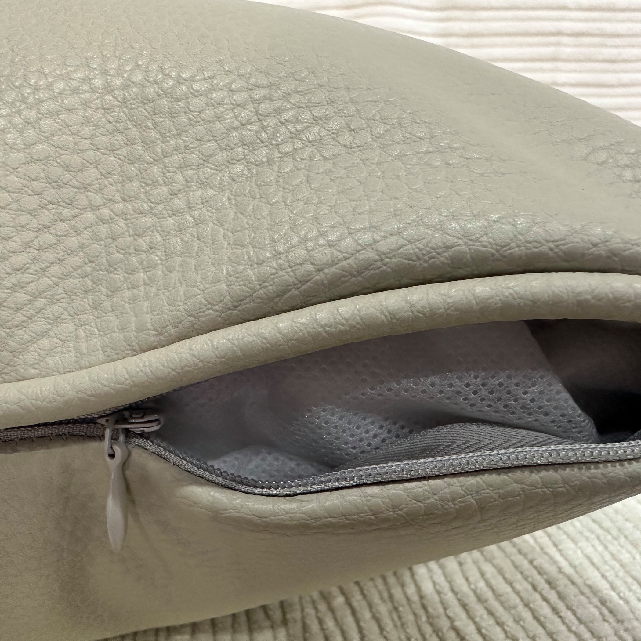 Unique Home Faux Leather Cushion Grey-household-cushionsandthrows-filledcushions-decorativecushions-image-4