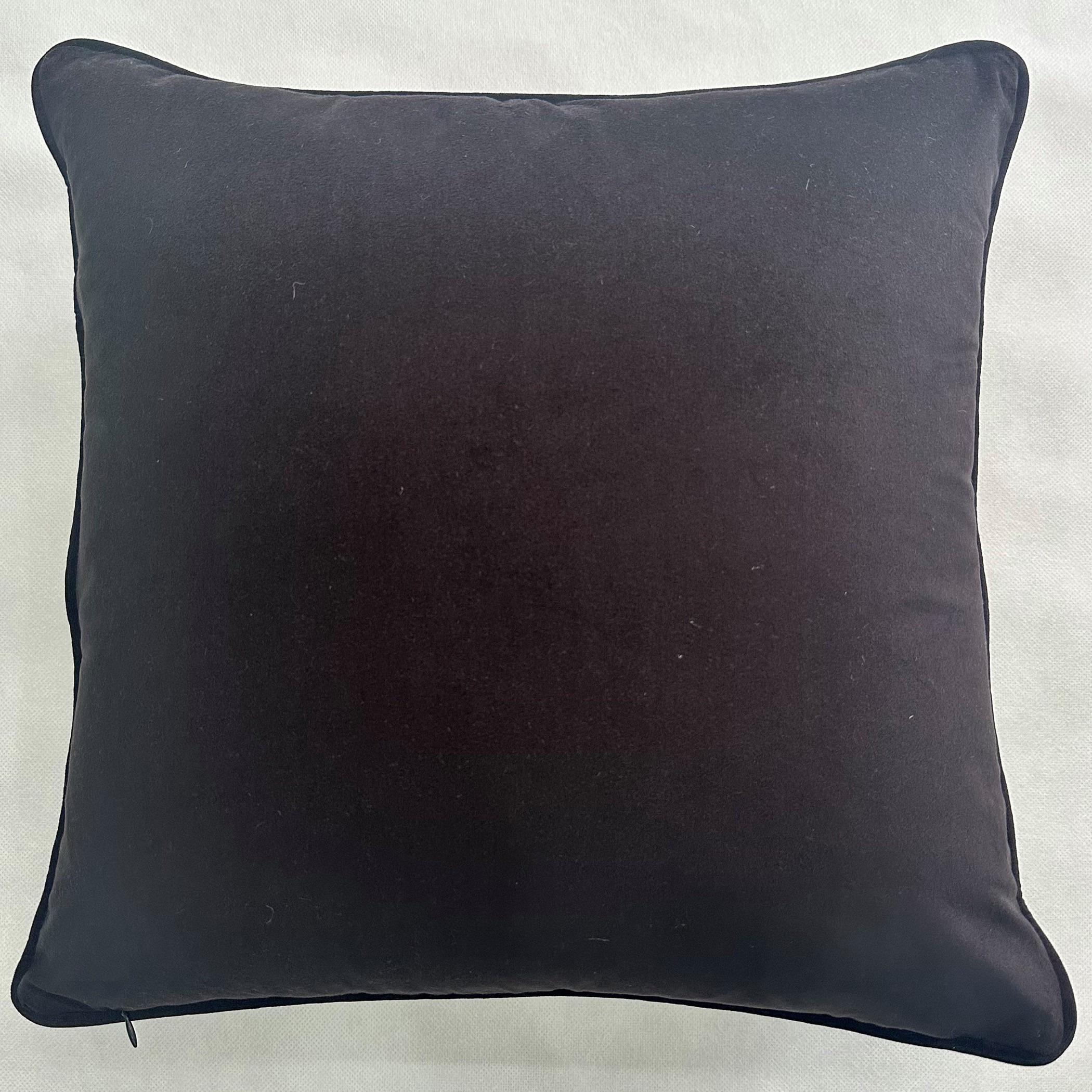 Unique Home Textured Cushion Black Piping-household-cushionsandthrows-filledcushions-decorativecushions-image-2