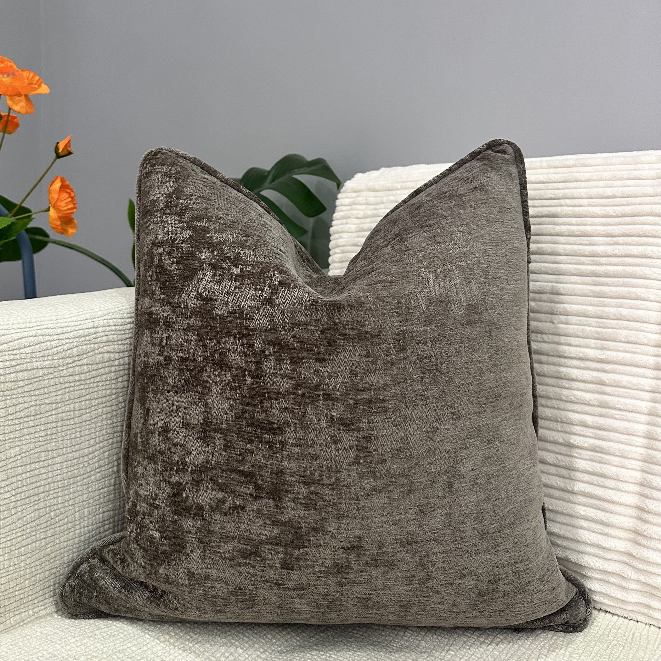 Unique Home Textured Chenille Jacquard Cushion-household-cushionsandthrows-filledcushions-decorativecushions-image-1