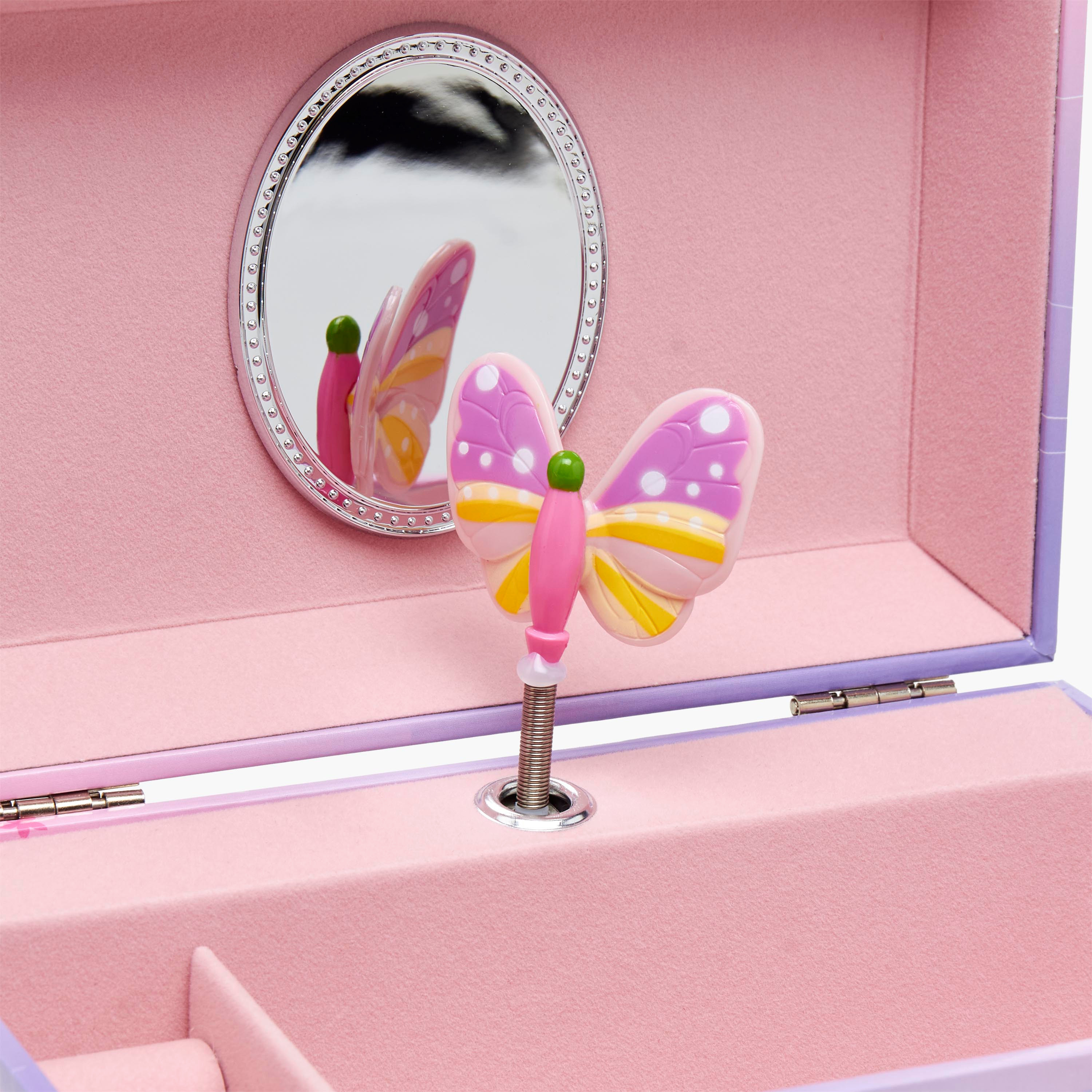 2-Compartment Jewellery Organiser with Butterfly Print - 18x12x10 cms-women-watchesandjewellery-jewellery-storage-image-6