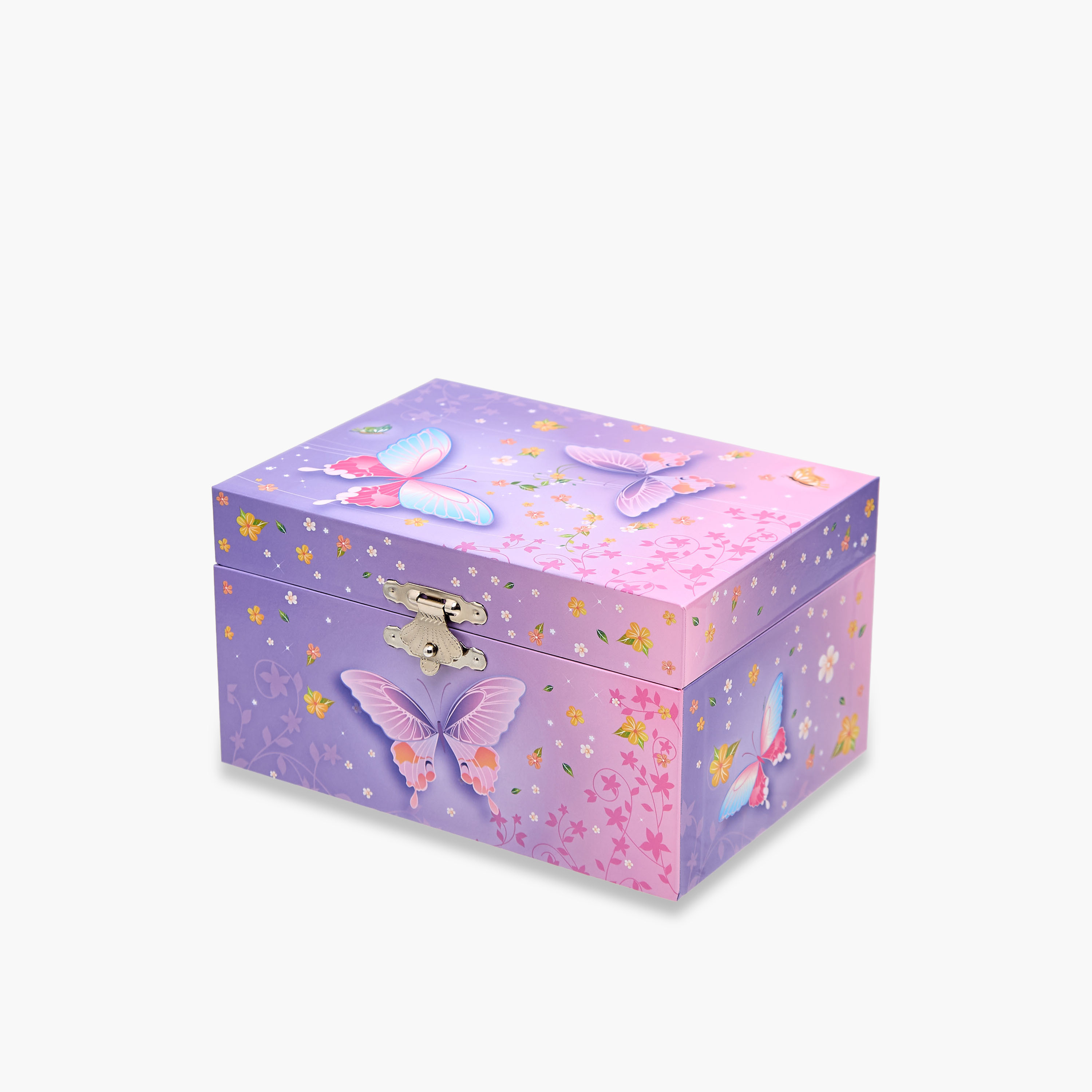 Musical Jewellery Box Butterfly Print - 14.8x10.6x8.5 cms-women-watchesandjewellery-jewellery-storage-image-2
