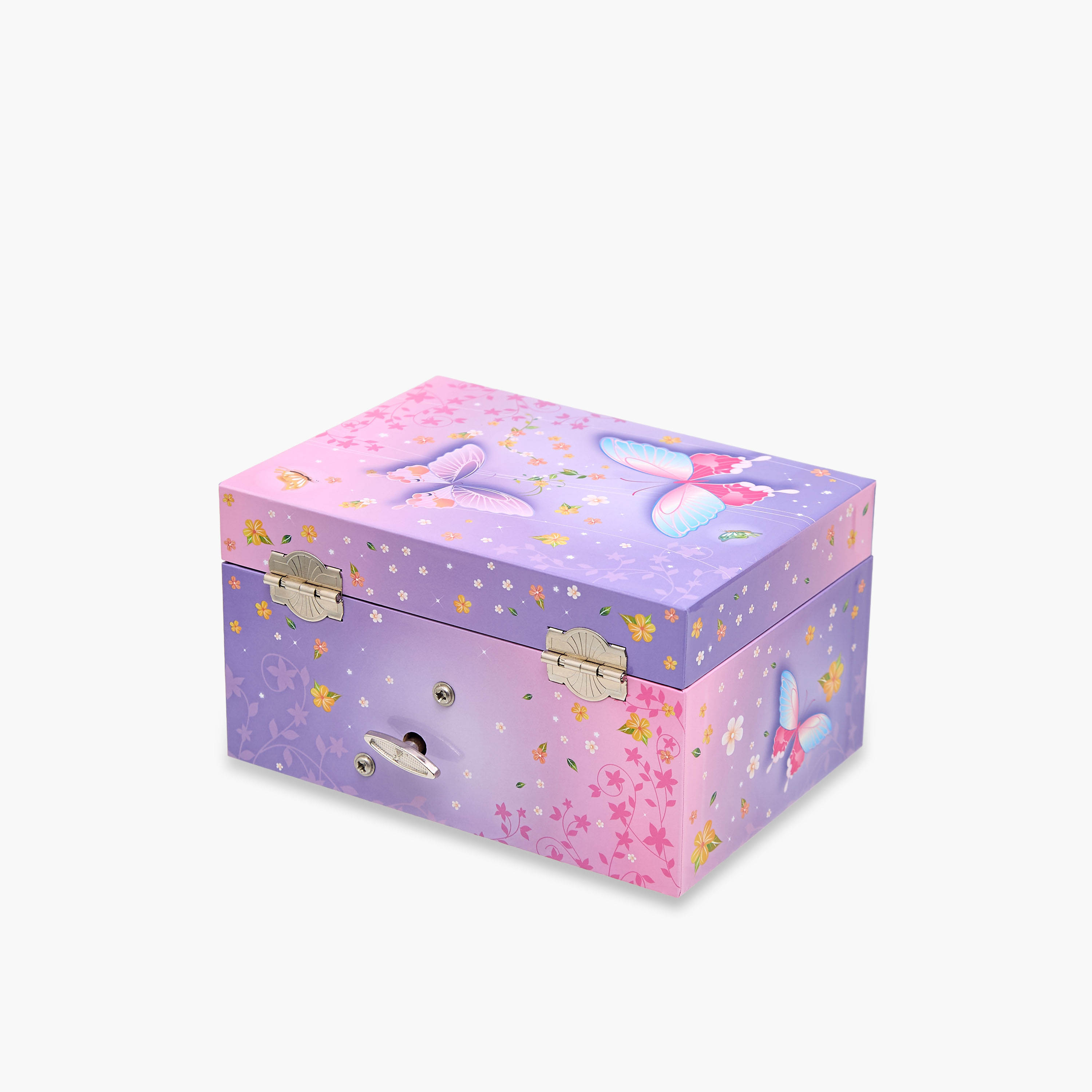 Musical Jewellery Box Butterfly Print - 14.8x10.6x8.5 cms-women-watchesandjewellery-jewellery-storage-image-3
