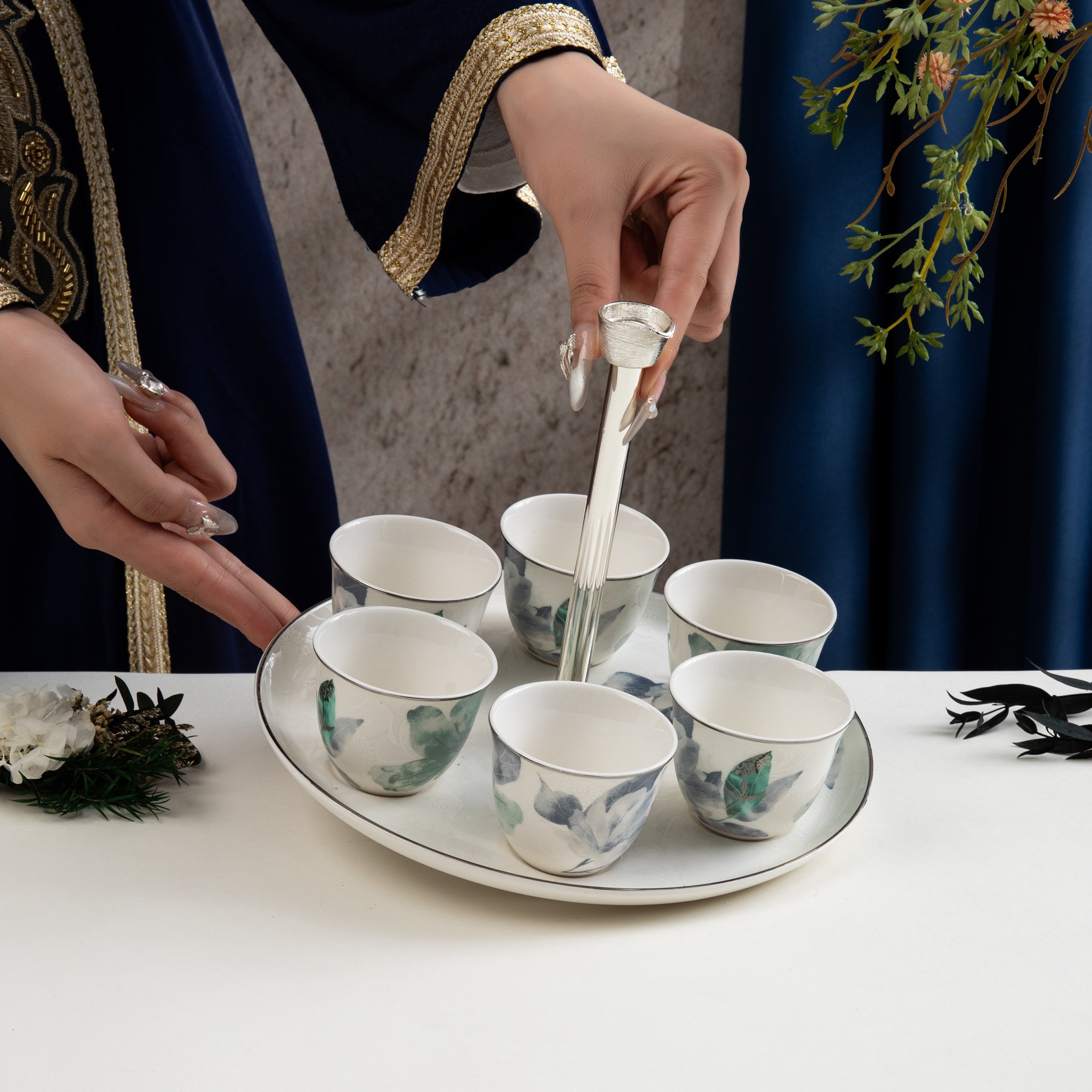Otantik Floral Arabic Coffee Cup Set-household-dining-teaandcoffee-teaandcoffeesets-image-3