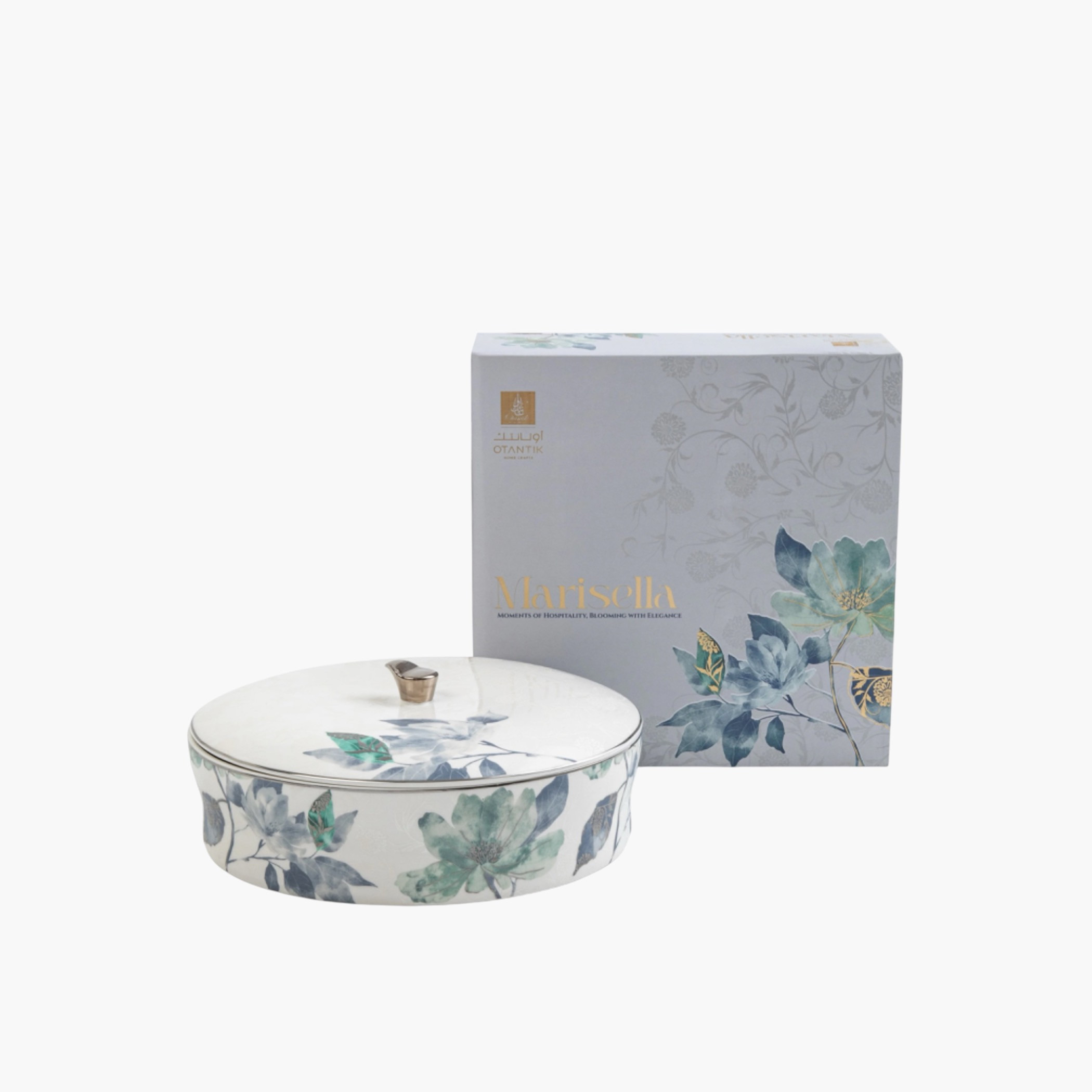 Otantik Floral Ceramic Serving Bowl-household-dining-dinnerware-bowls-image-2