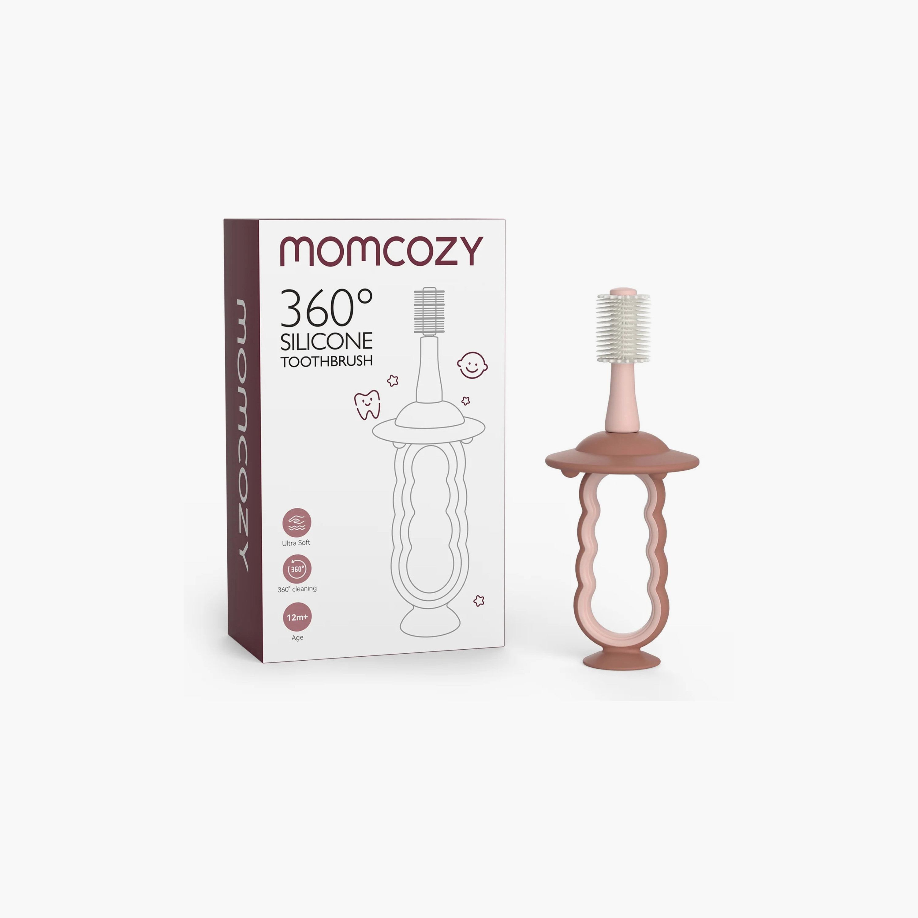 فرشاة أسنان و منظف لسان للأطفال من السيليكون 360 درجة من مومكوزي-baby-bathandcare-oralcare-image-1