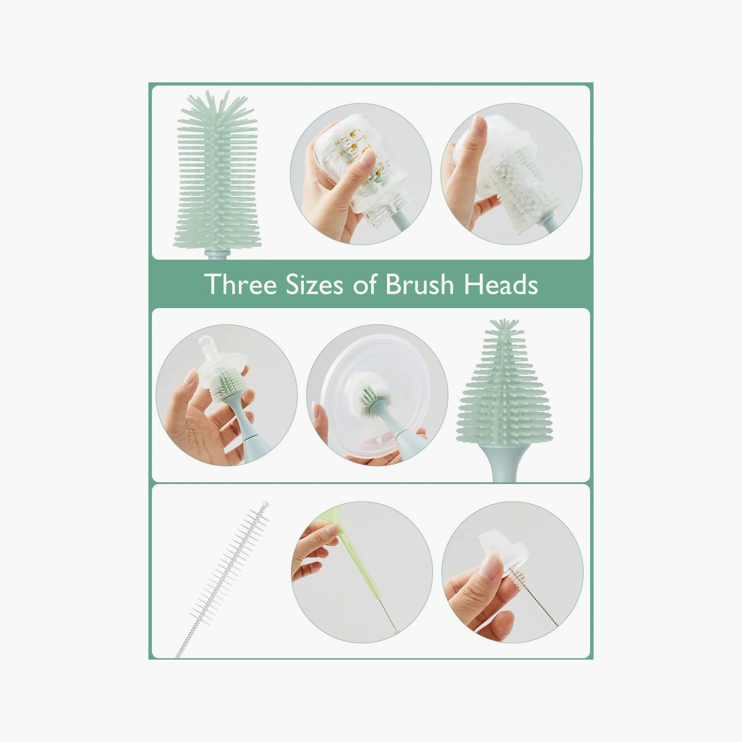 Momcozy Innovative Push-Press Design Cleaning Bottle Brush Kit-baby-feeding-accessories-image-7