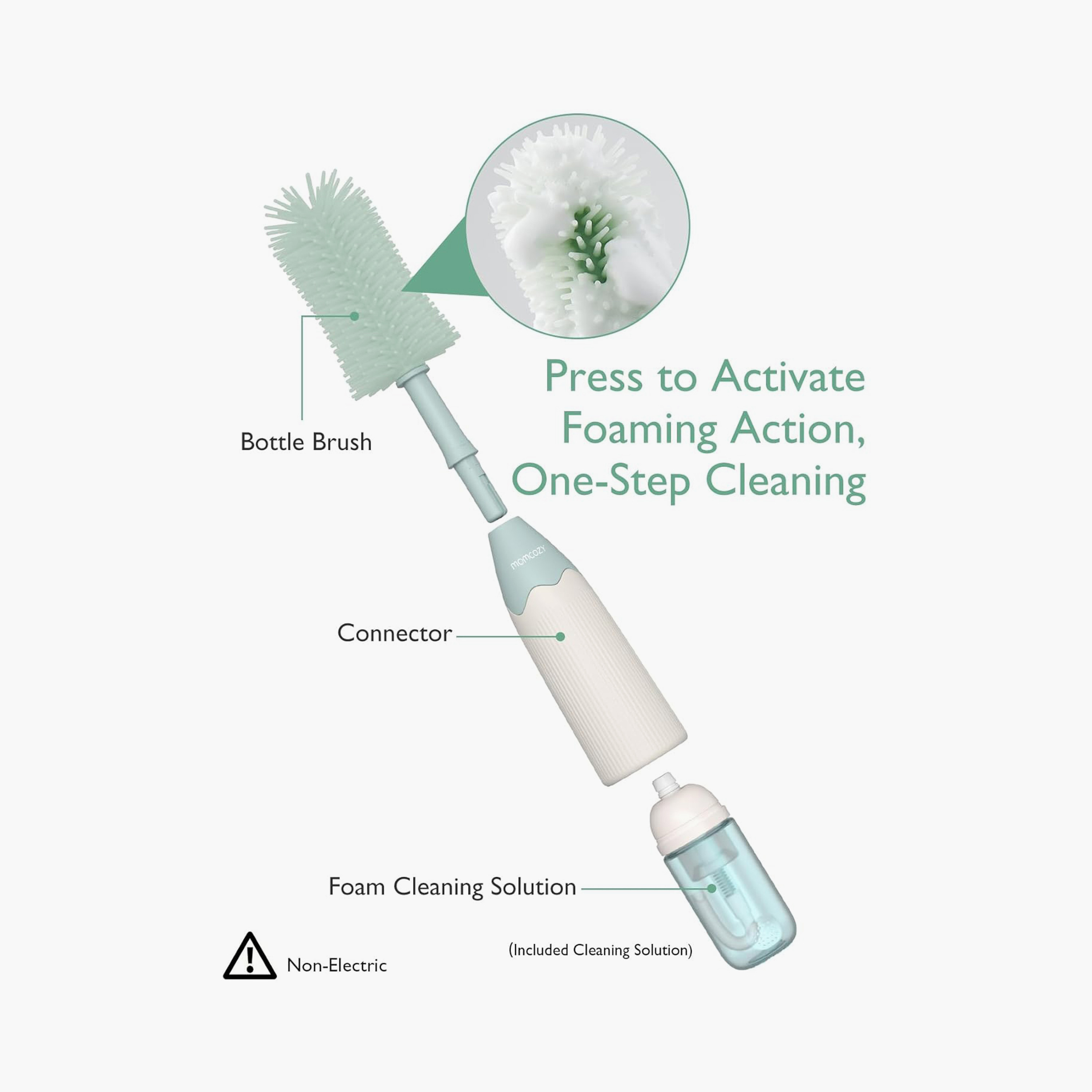 Momcozy Innovative Push-Press Design Cleaning Bottle Brush Kit-baby-feeding-accessories-image-9