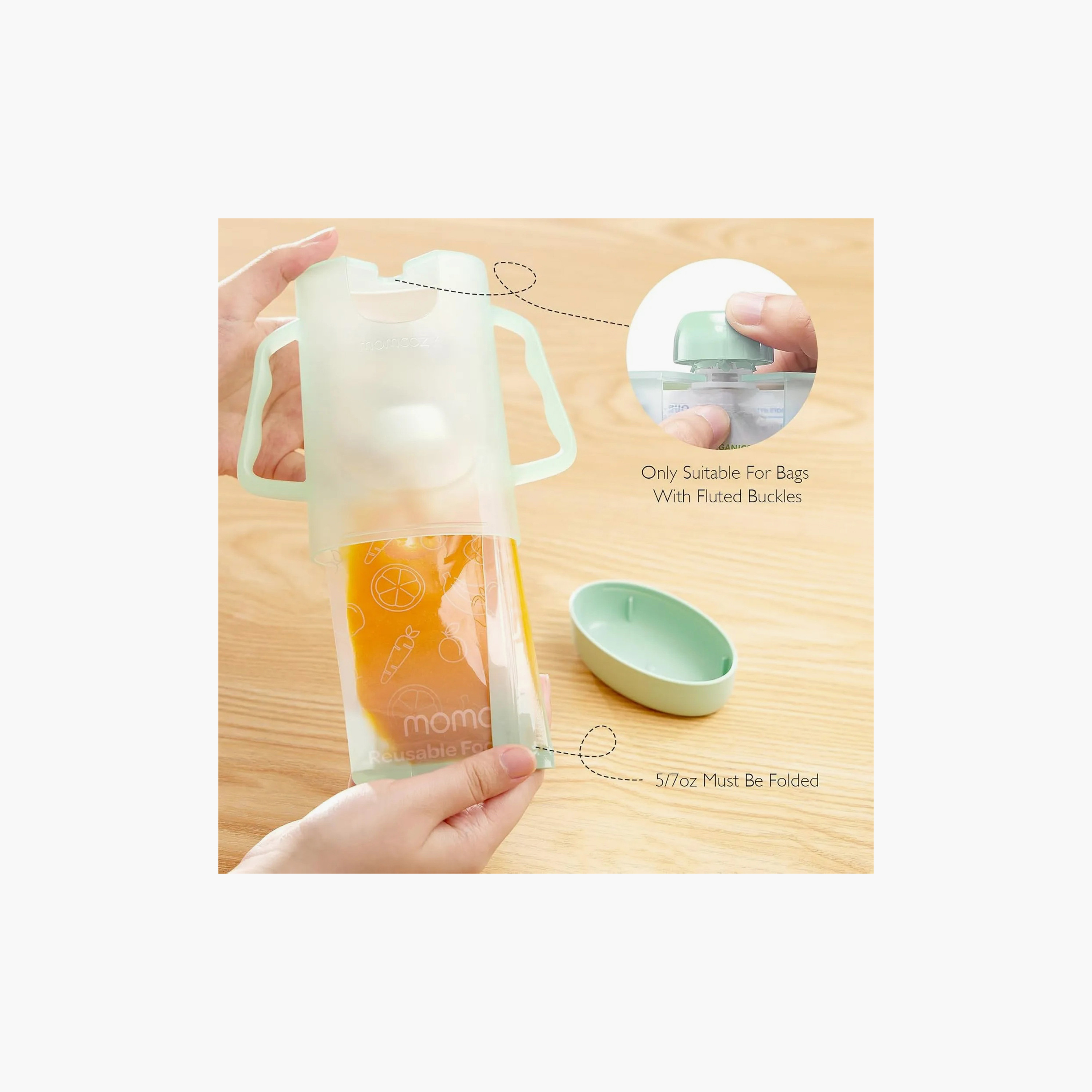 Momcozy Baby Food Maker with 5 Reusable Food Storage Pouches-baby-feeding-babyfoodprocessors-image-9