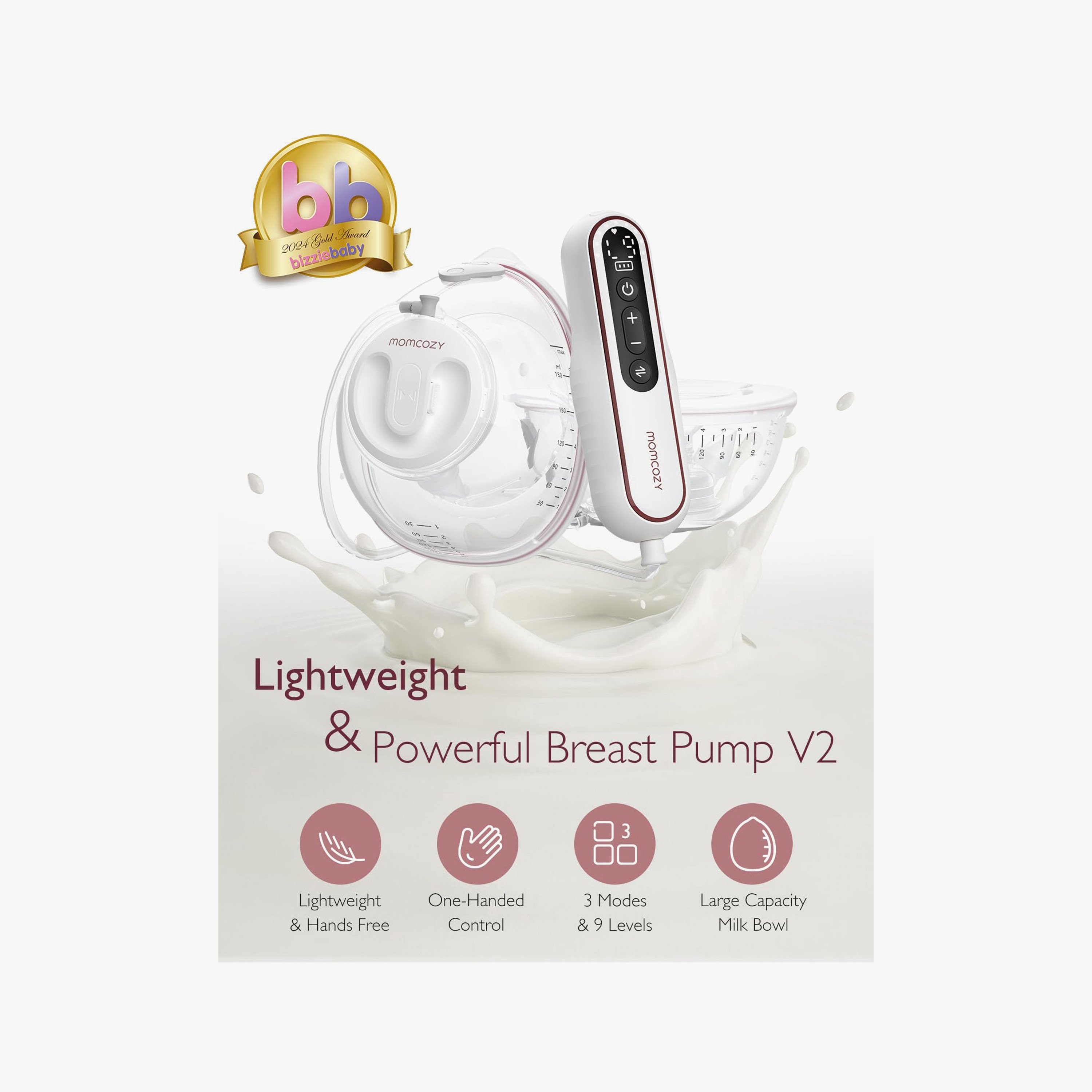 Momcozy V2 Breast Pump - White-baby-feeding-breastfeedingandcare-image-10