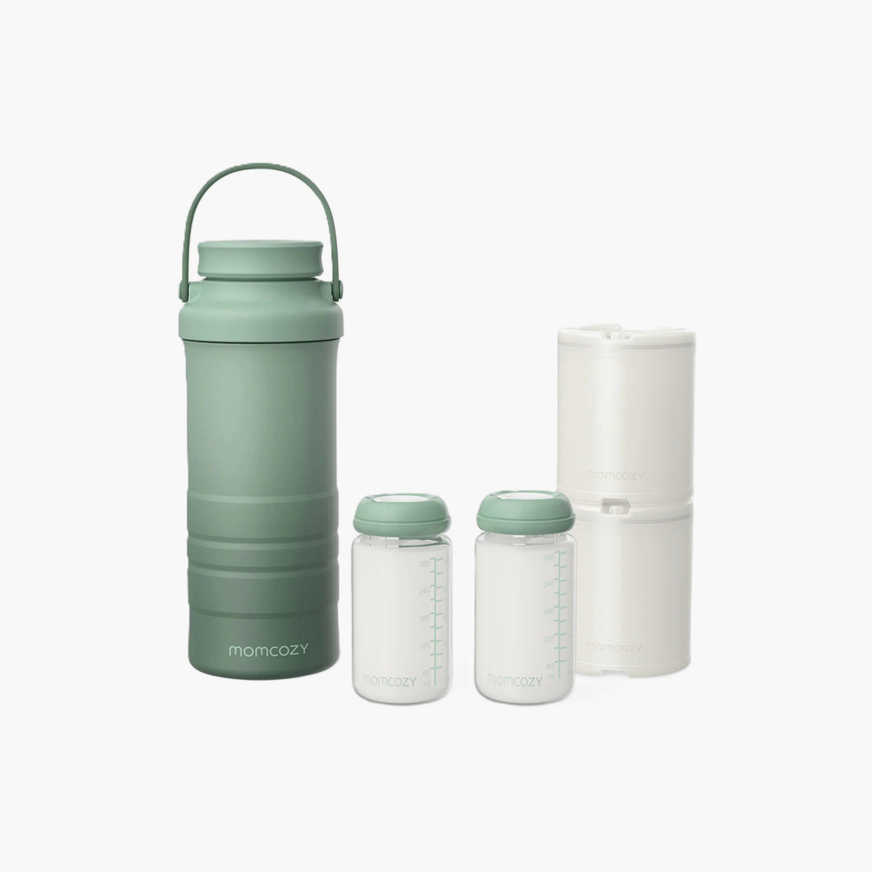 Momcozy Portable Breast Milk Cooler - Green - 650 ml-baby-feeding-breastfeedingandcare-image-1