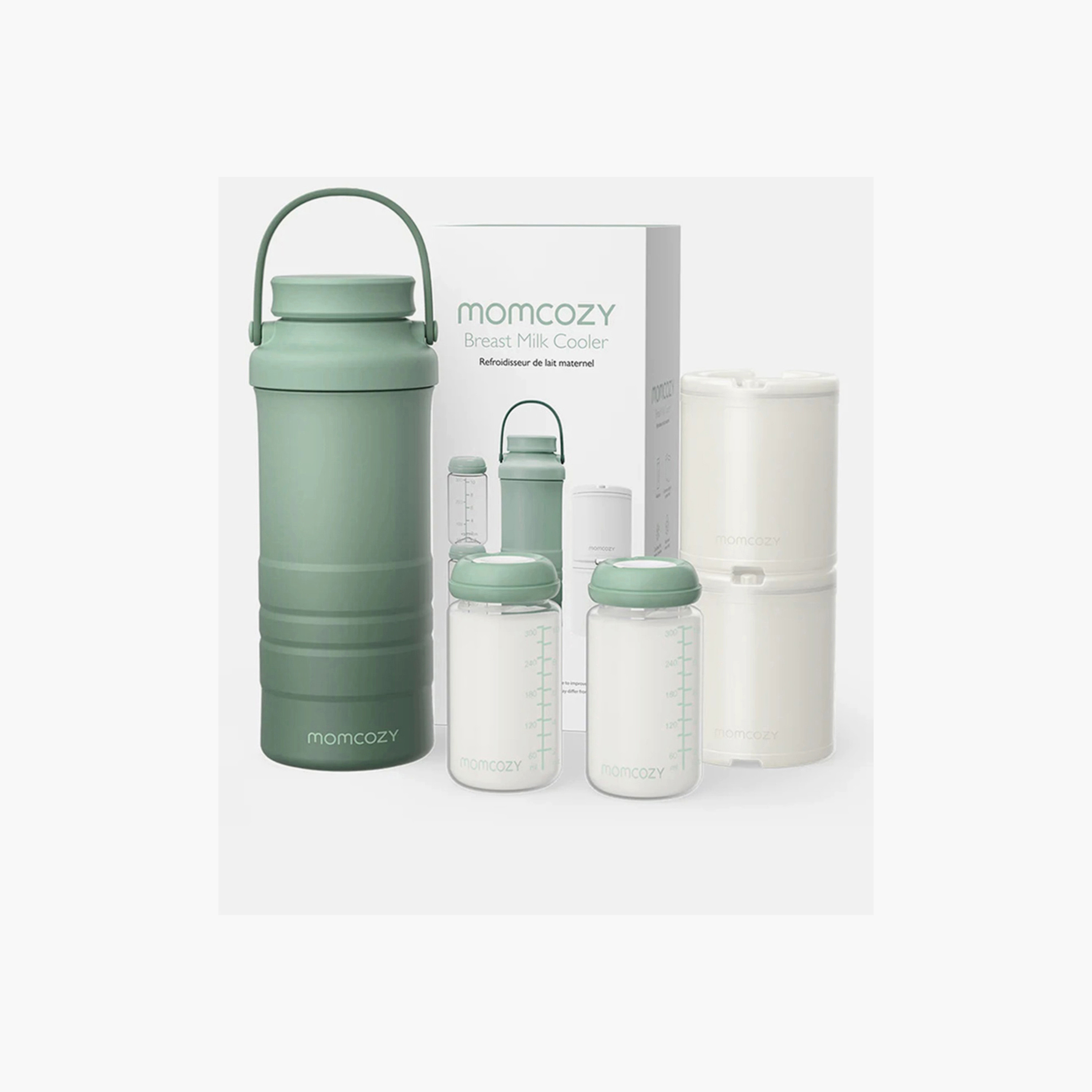 Momcozy Portable Breast Milk Cooler - Green - 650 ml-baby-feeding-breastfeedingandcare-image-2