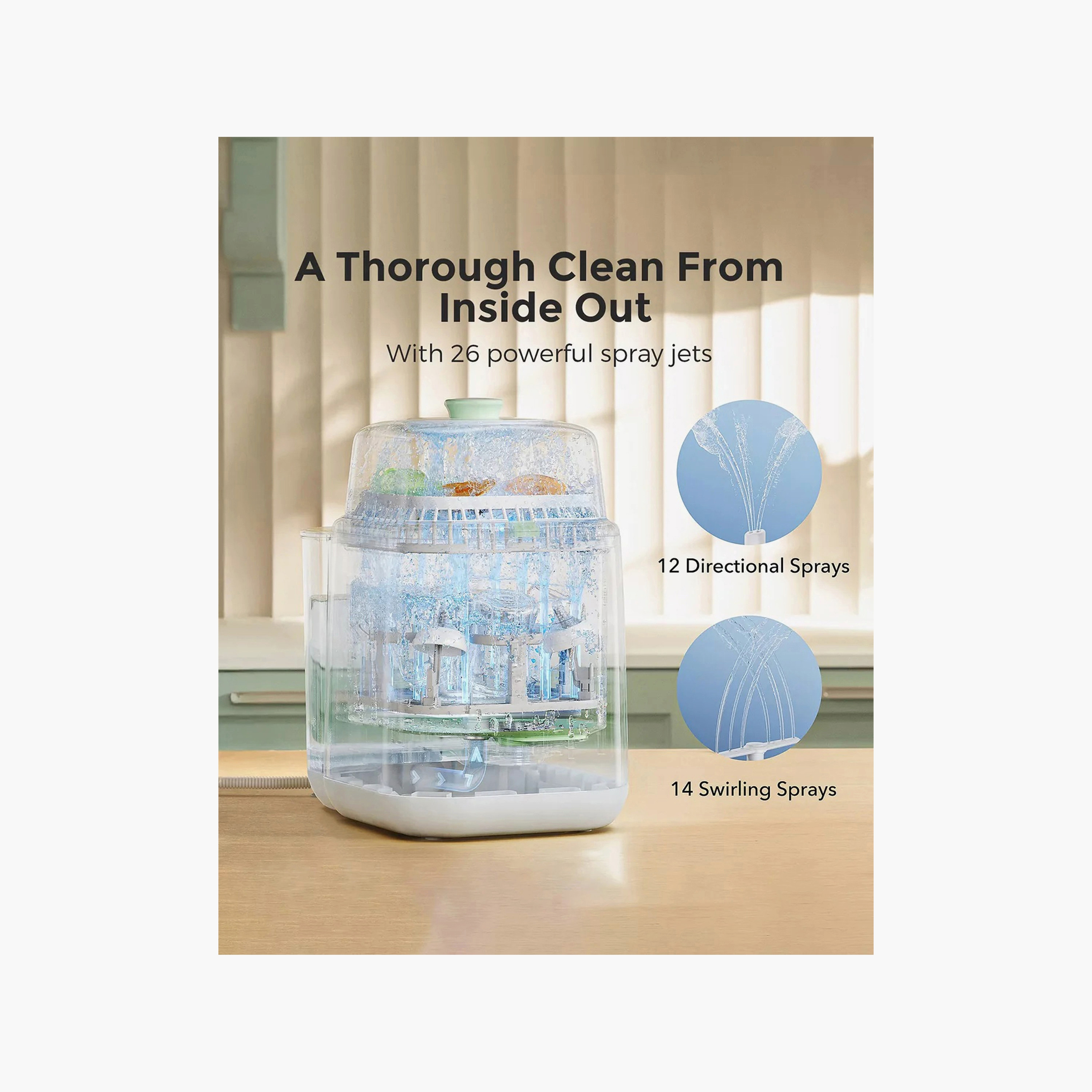 Momcozy Kleanpal Pro Baby Bottle Washer with 9 Cleaning Settings - White-baby-feeding-sterilizersandwarmers-image-3