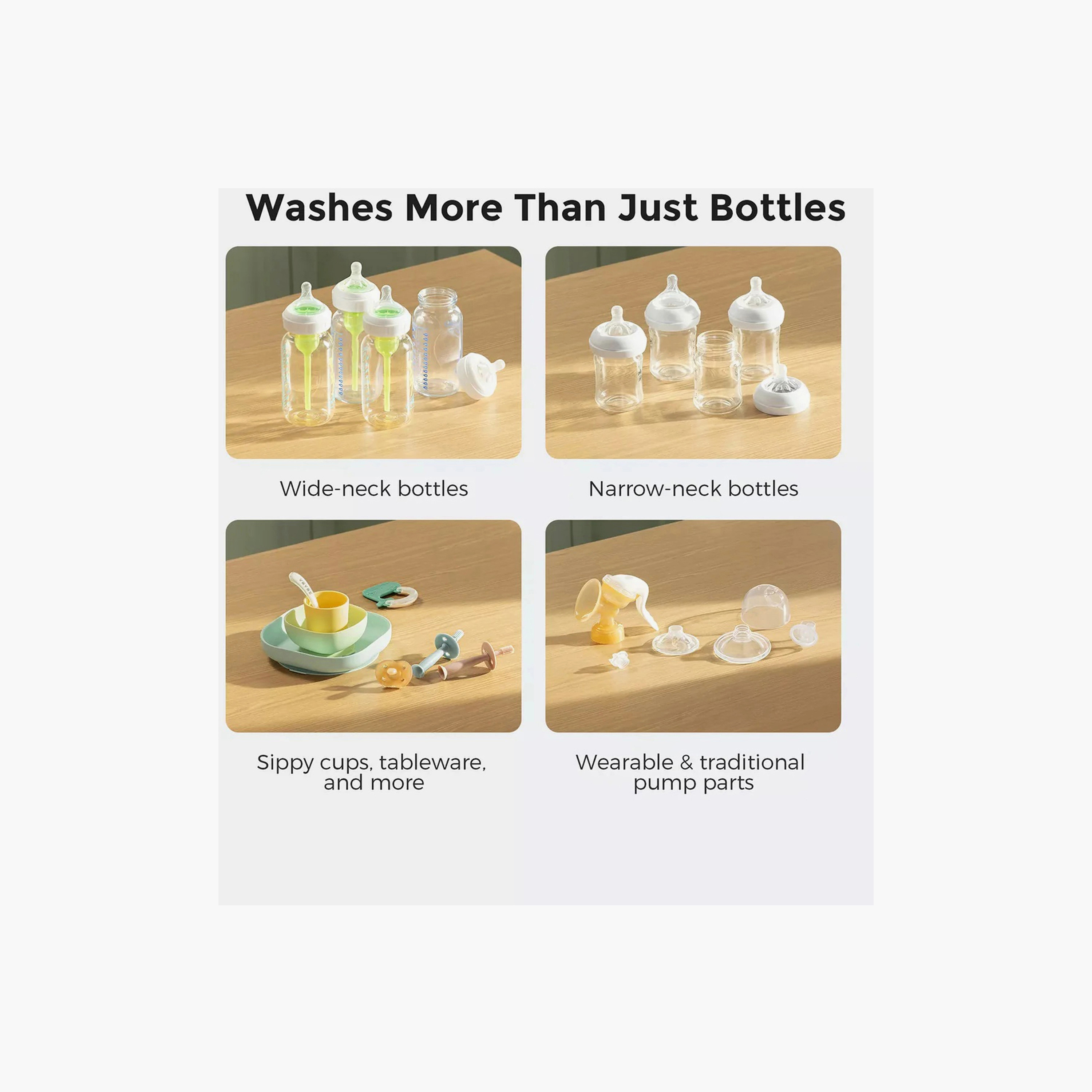 Momcozy Kleanpal Pro Baby Bottle Washer with 9 Cleaning Settings - White-baby-feeding-sterilizersandwarmers-image-4