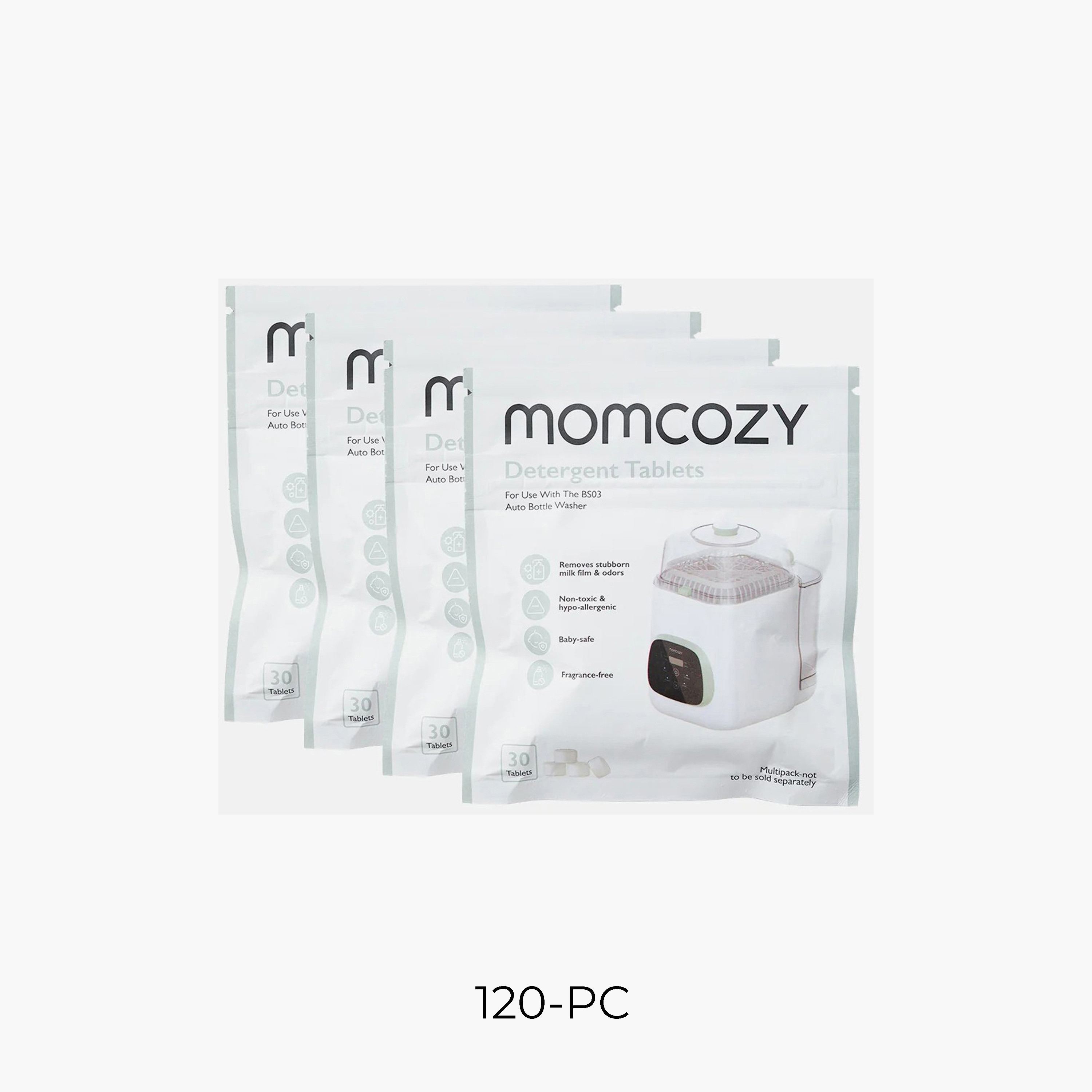 Momcozy 120-Piece Detergent Tablets For Kleanpal Pro Baby Bottle Washer-baby-feeding-sterilizersandwarmers-image-1