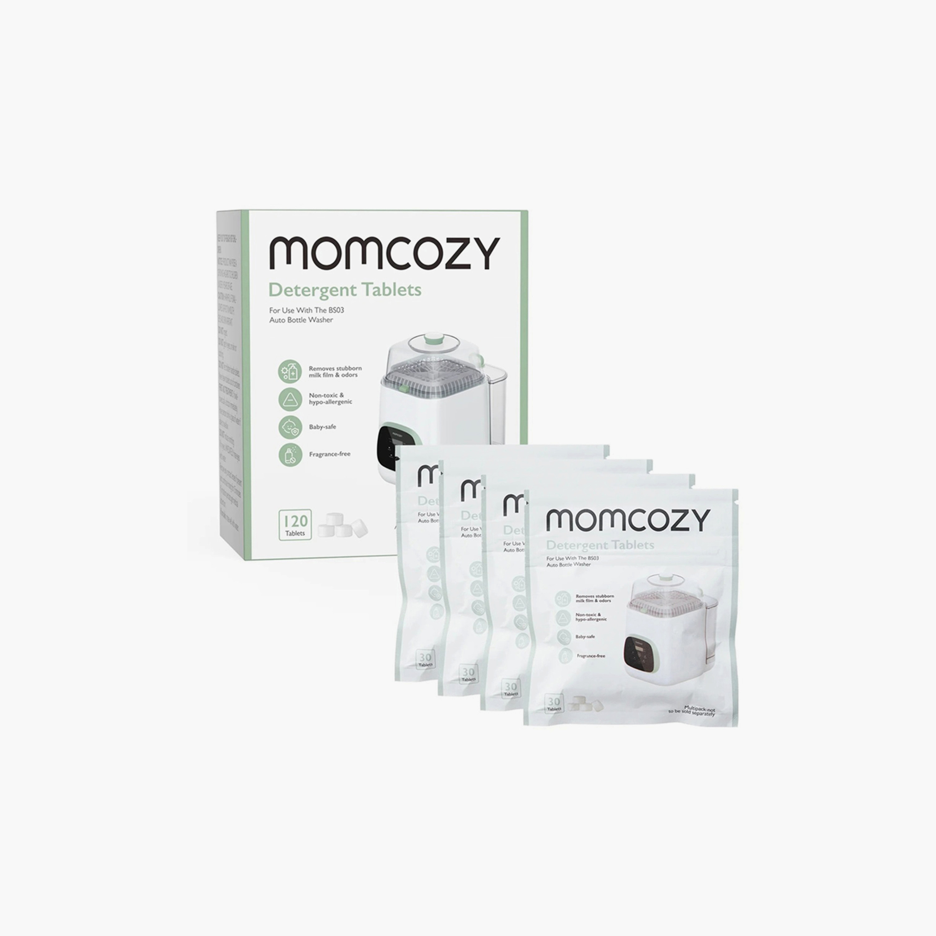Momcozy 120-Piece Detergent Tablets For Kleanpal Pro Baby Bottle Washer-baby-feeding-sterilizersandwarmers-image-3