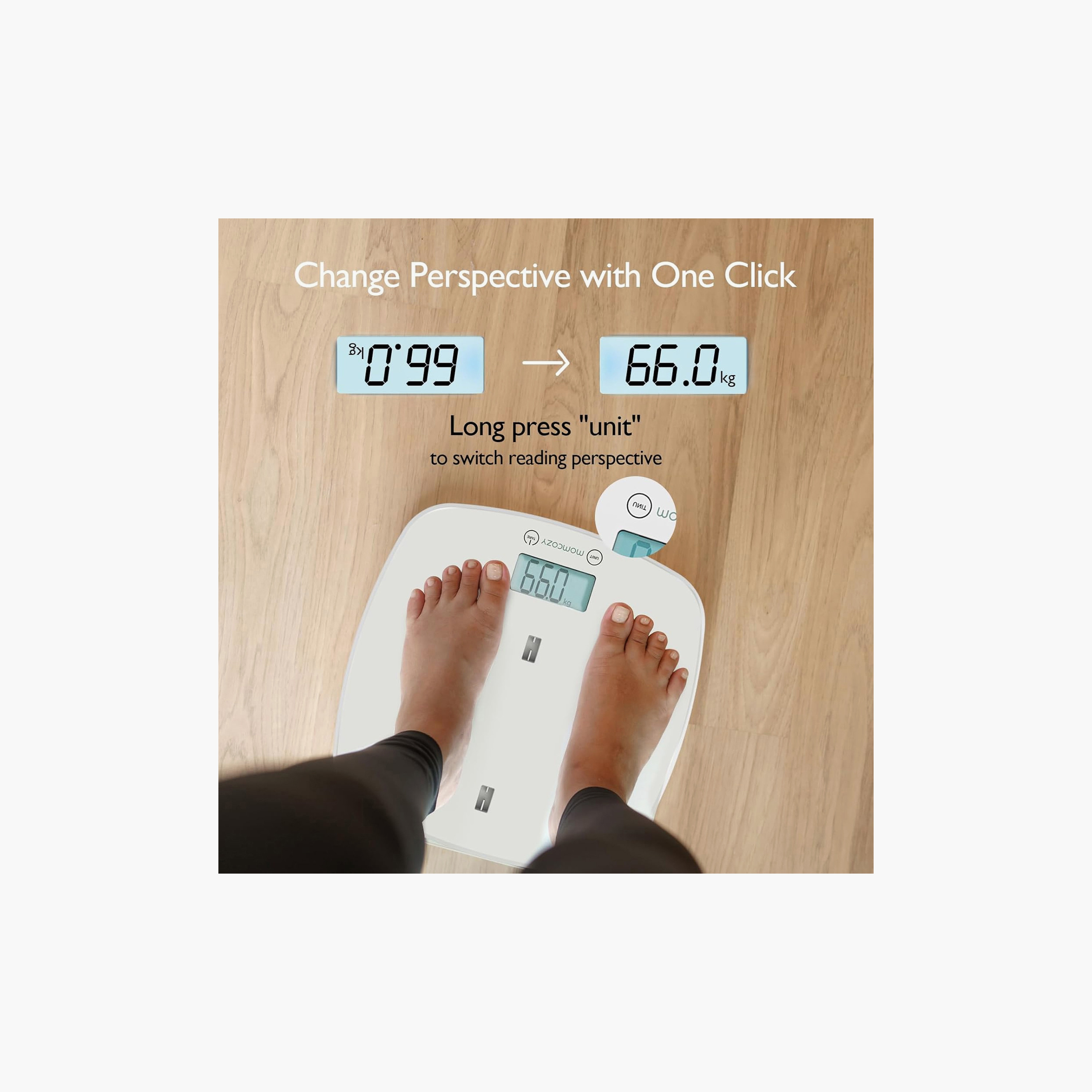 Momcozy Multi-Function Baby Weighing Scale - White-baby-healthandsafety-babymonitors-image-3
