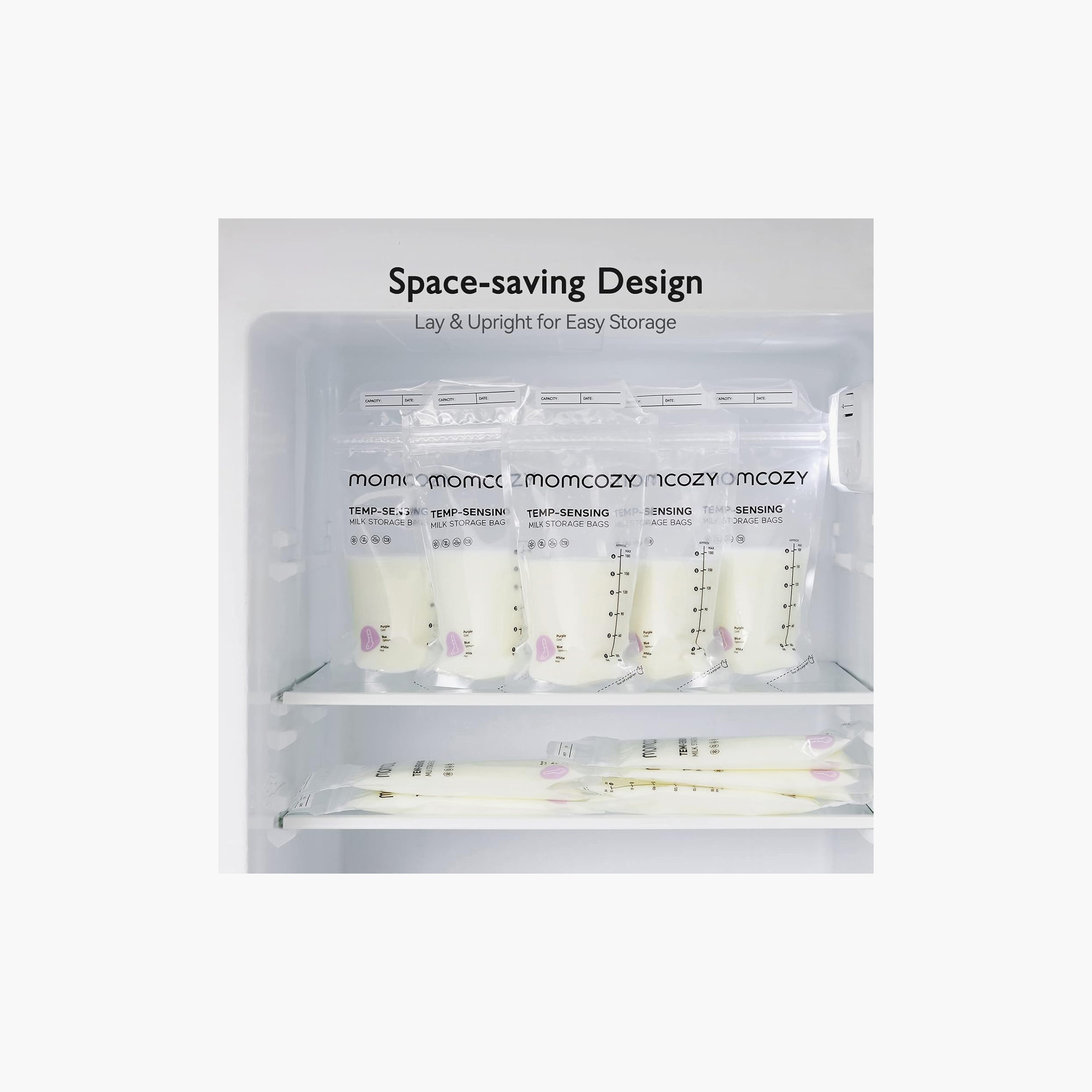 Momcozy 50-Piece Temp-Sensing Milk Storage Bags - 177 ml-baby-feeding-accessories-image-6