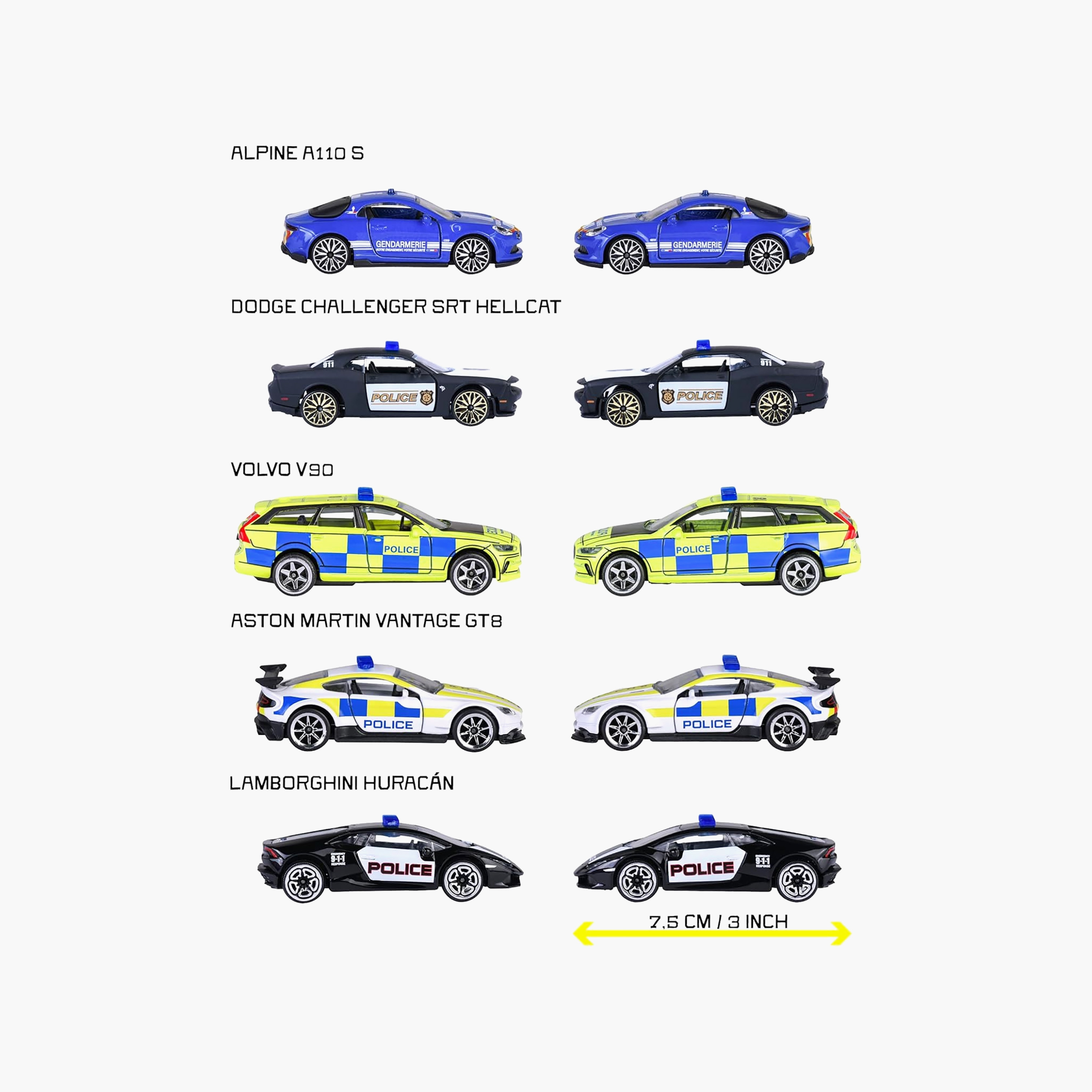 Majorette Rescue World Toy Cars Giftpack - Set of 5-toys-playvehicles-utilityvehicles-image-4