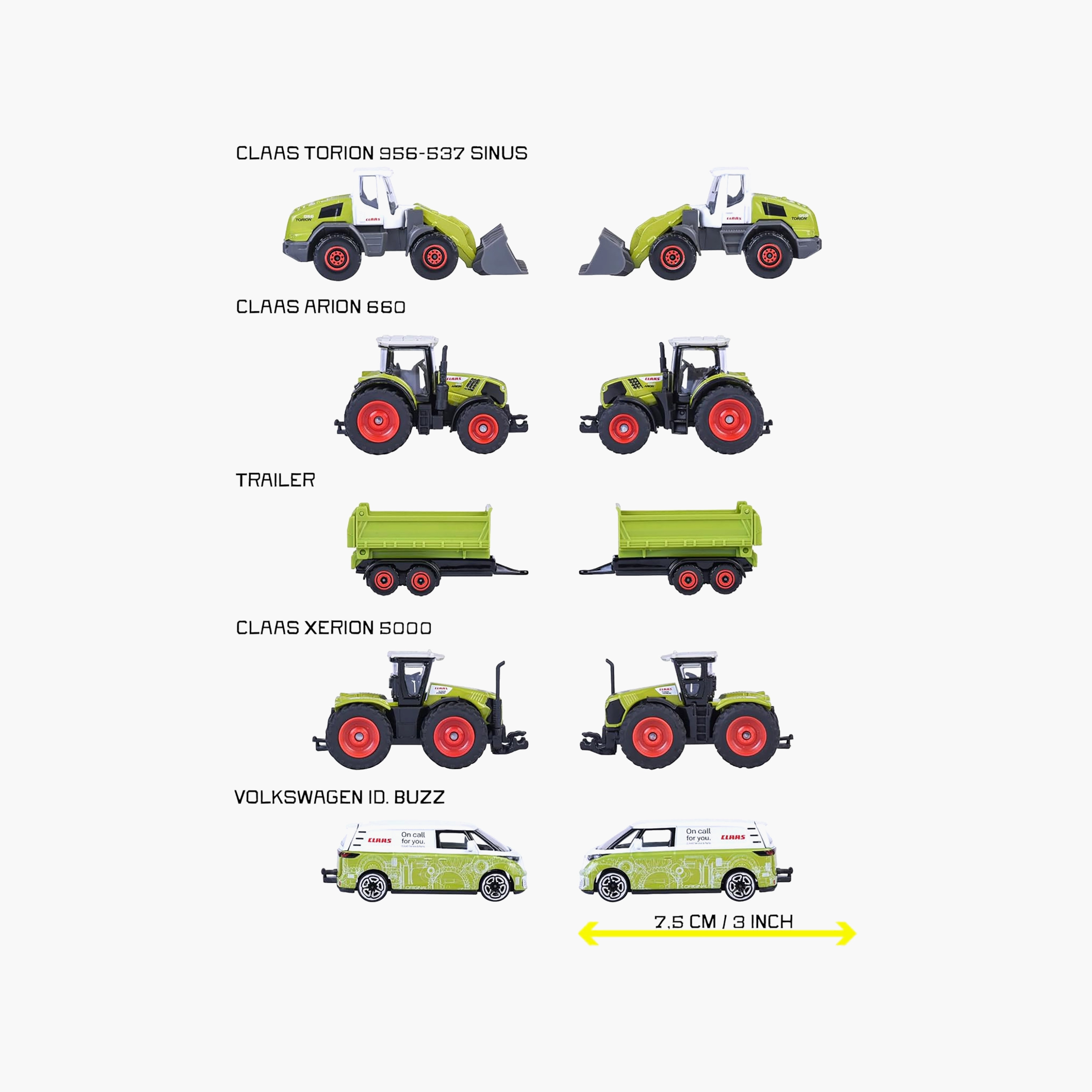 Majorette Claas Toy Farm Vehicles Giftpack - Set of 5-toys-playvehicles-utilityvehicles-image-4