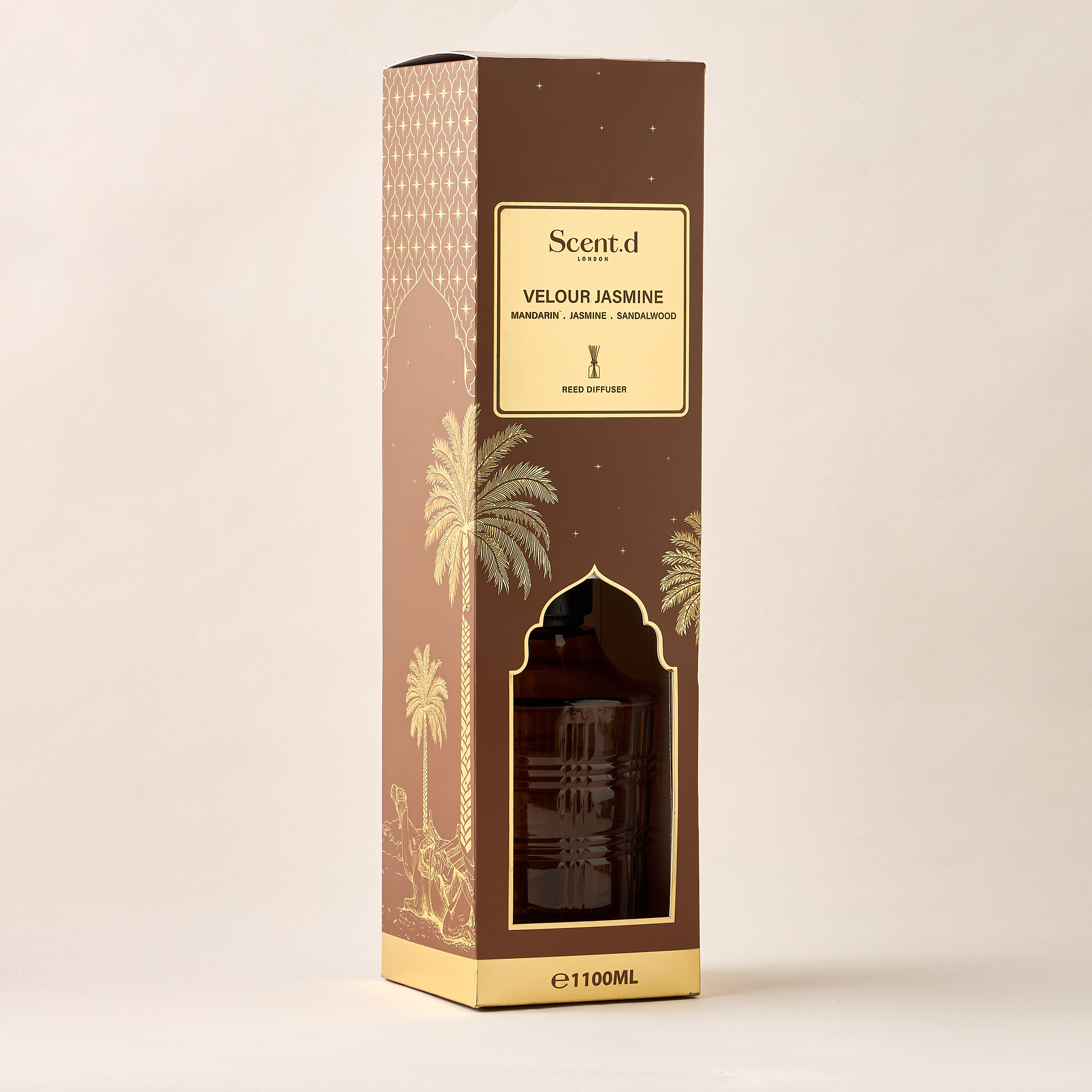 Scent.d London Golden Oasis Scented Reed Diffuser Set - 1.1 L-household-homefragrance-reeddiffusers-image-4
