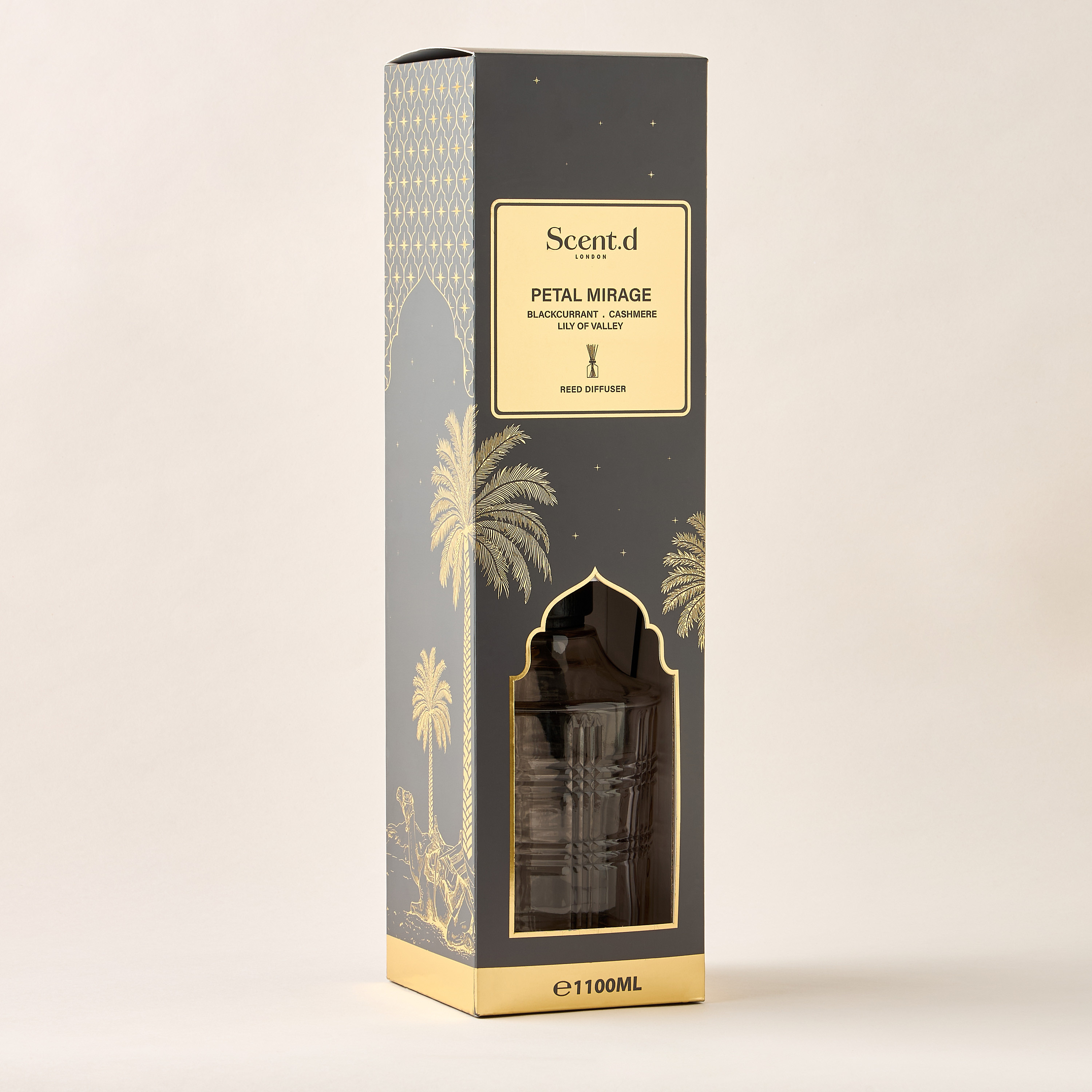 Scent.d London Golden Oasis Scented Reed Diffuser Set - 1.1 L-household-homefragrance-reeddiffusers-image-4