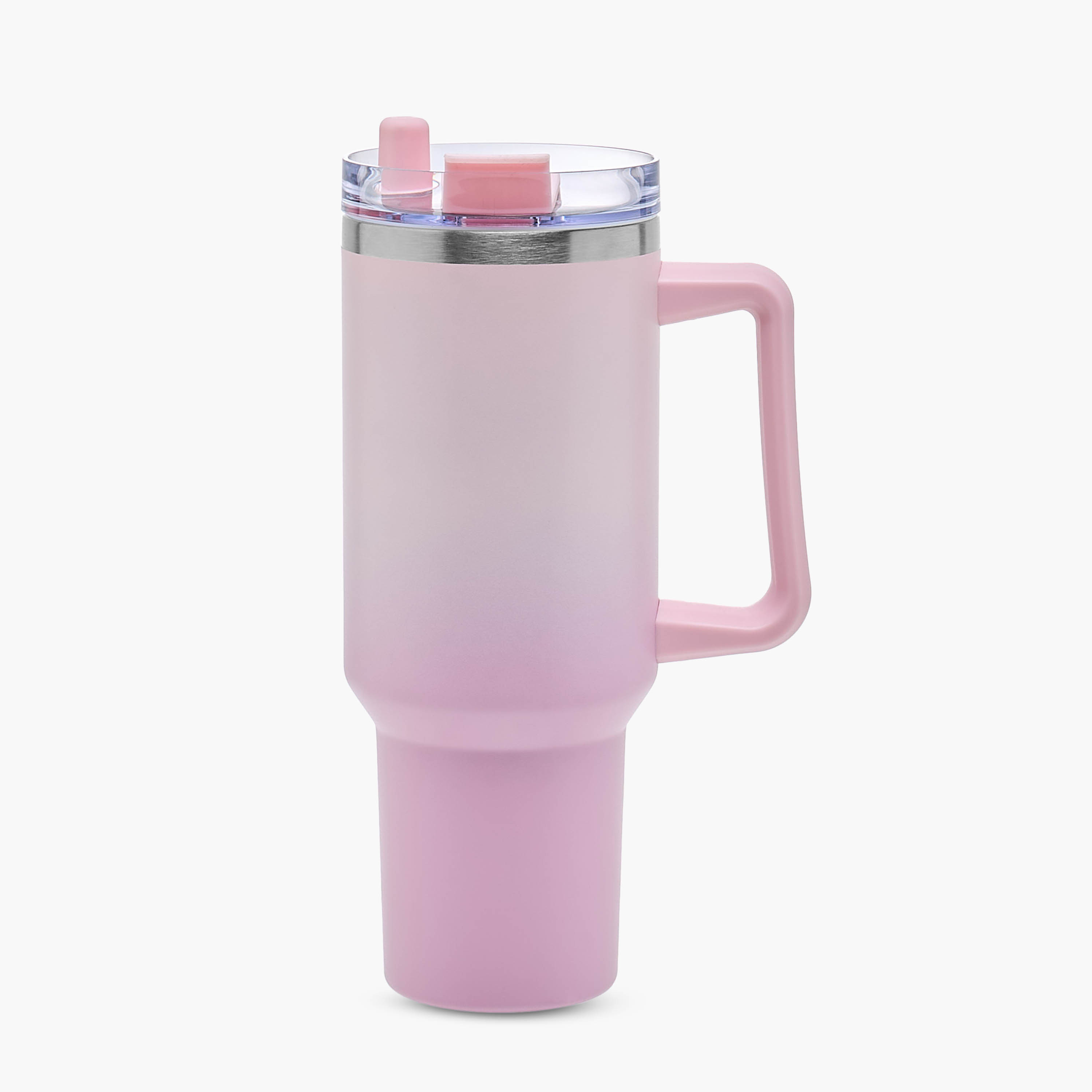 Colour Gradation Double Wall Stainless Steel Tumbler with Straw and Cap - 1200 ml-school-waterbottles-image-1