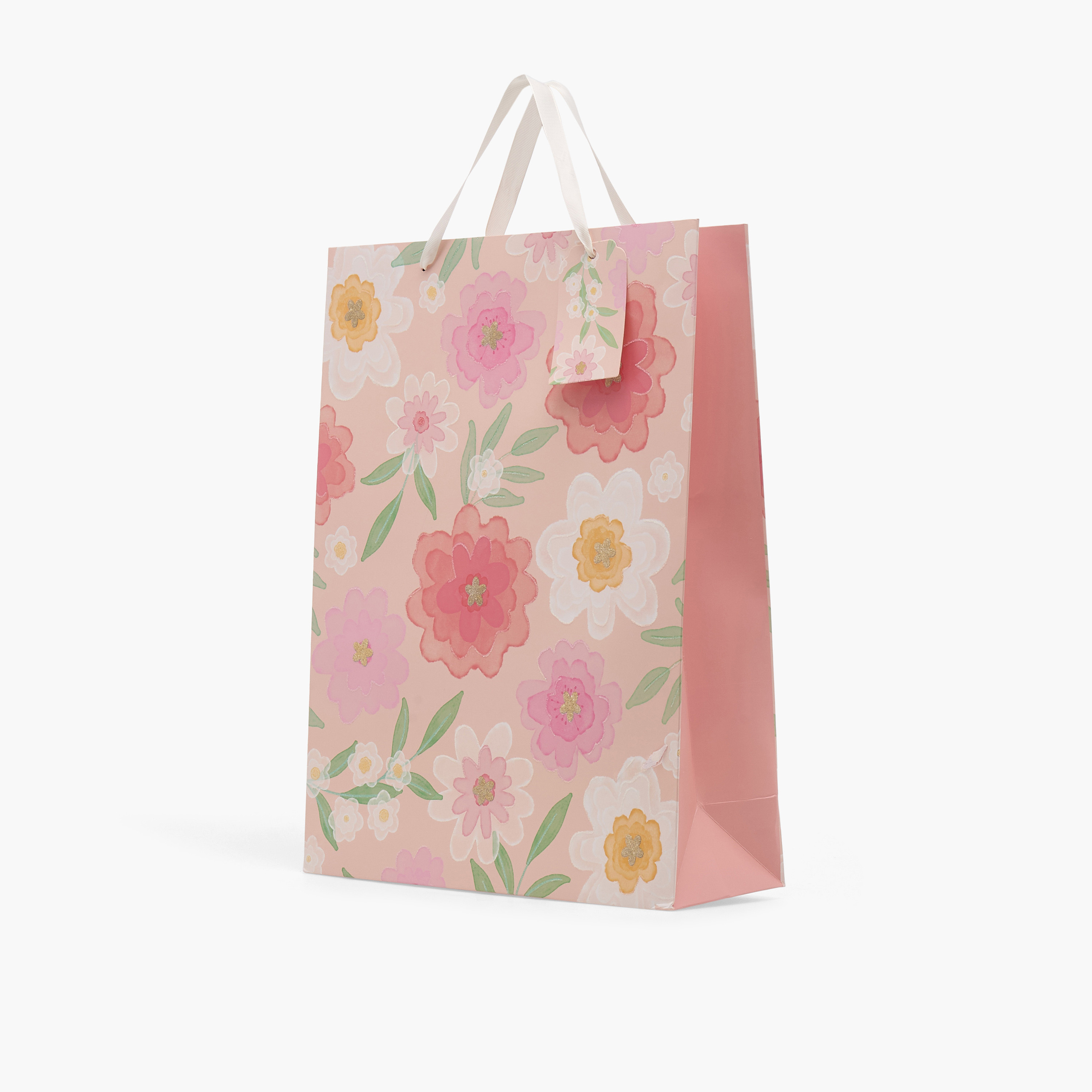 شنطة هدايا بطبعات زهرية - كبيرة جدًا-household-giftingaccessories-giftings-image-2