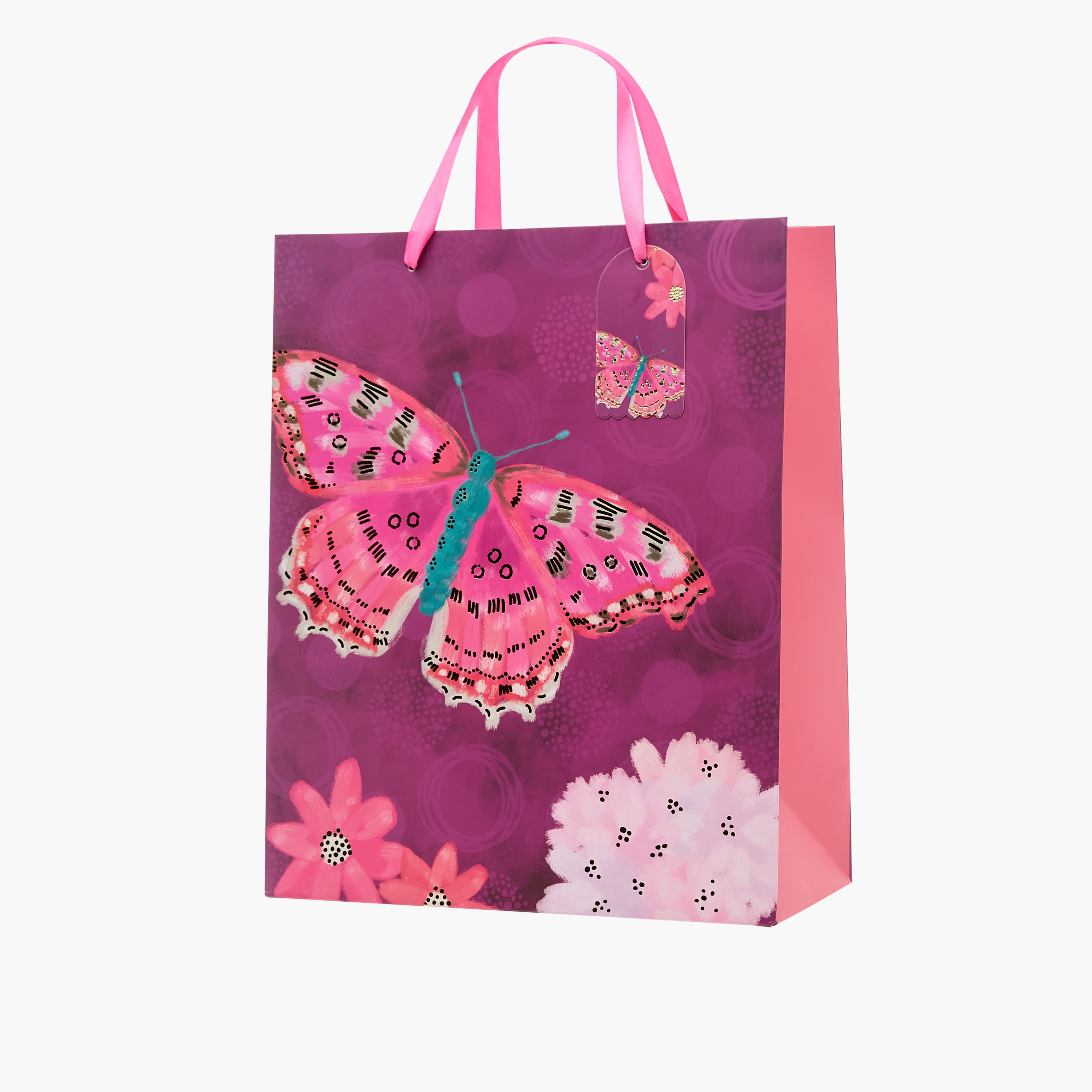 Butterfly Print Paper Gift Bag - Large-household-giftingaccessories-giftings-image-2