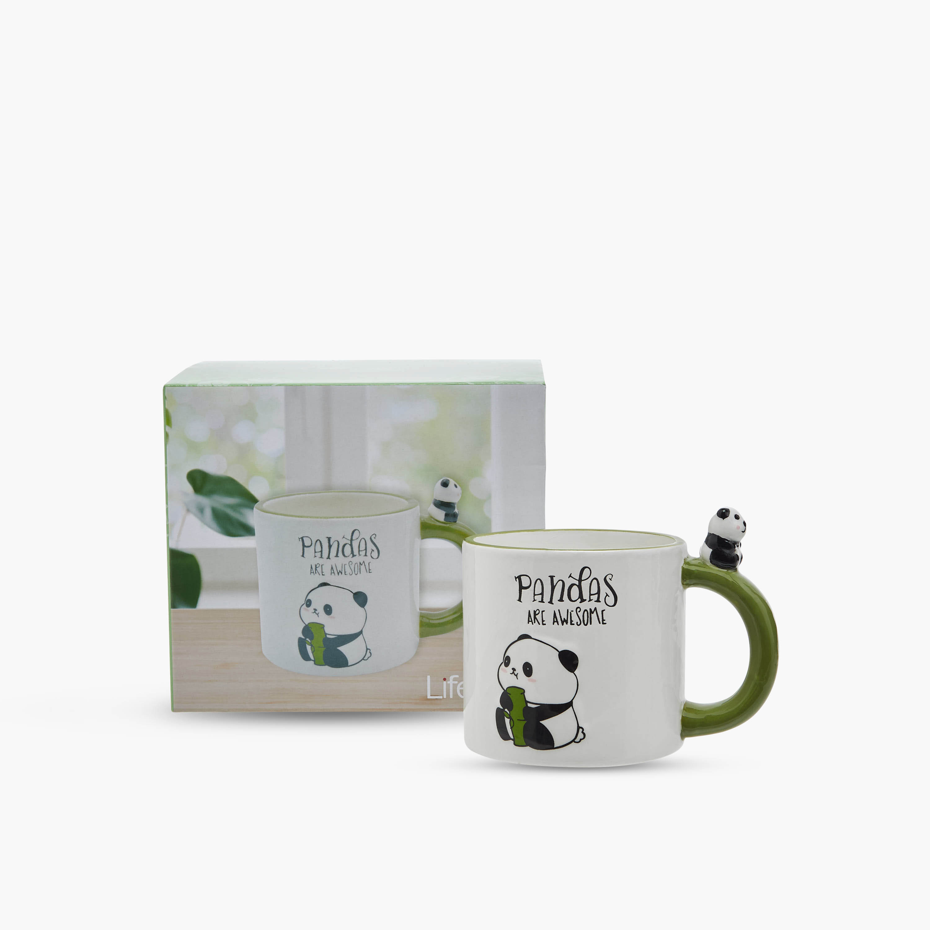 3D Panda Accent Ceramic Mug - 390 ml-household-dining-teaandcoffee-mugsandcups-image-5