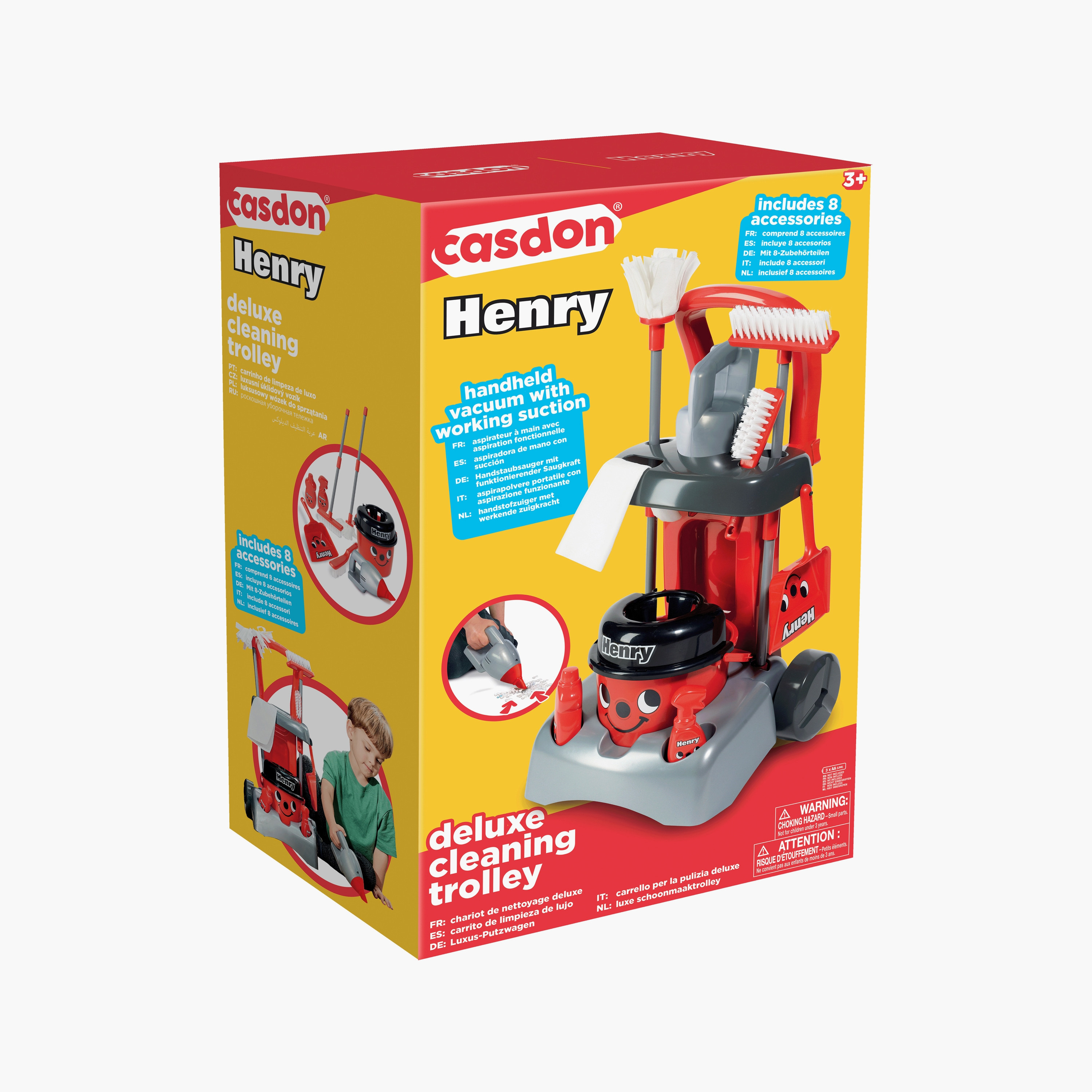 Casdon Henry Deluxe Cleaning Trolley Realistic Play Set-toys-babyandtoddlertoys-learningtoys-image-7